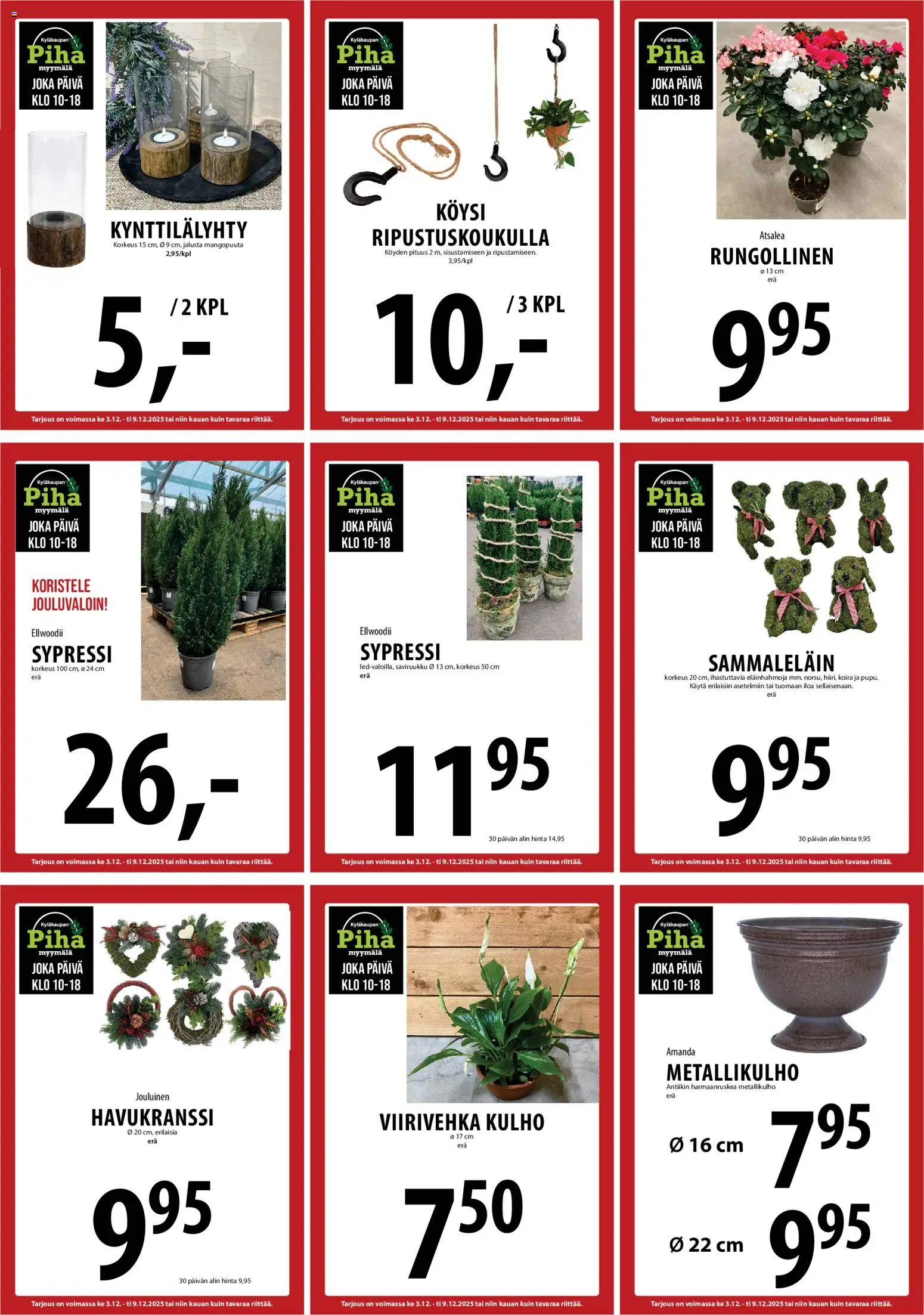 Tuuri tarjoukset – voimassa 03.12.2025 alkaen | Sivu: 34 | Tuotteet: Jalusta