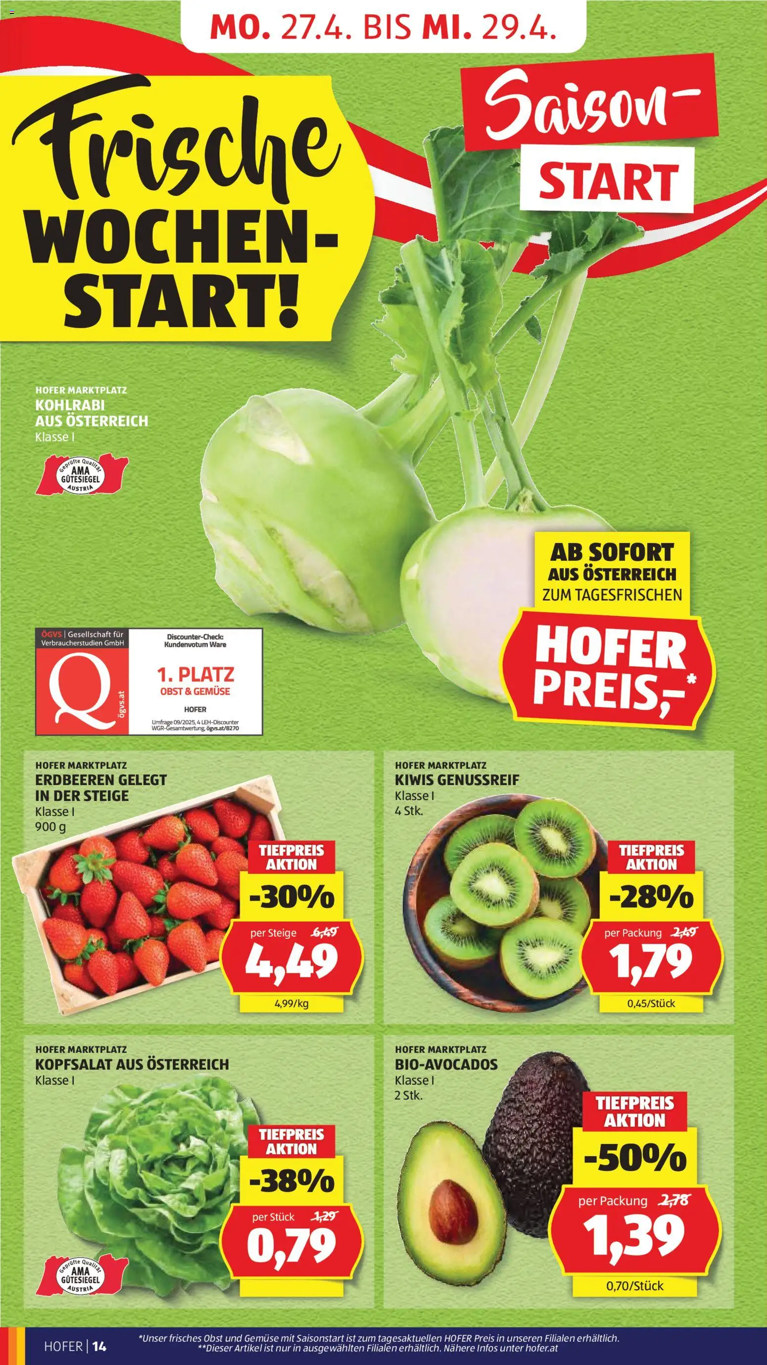 Hofer AT akciós ujság - amely érvényes a következő dátumtól: 24.04.2026 | Oldal: 16