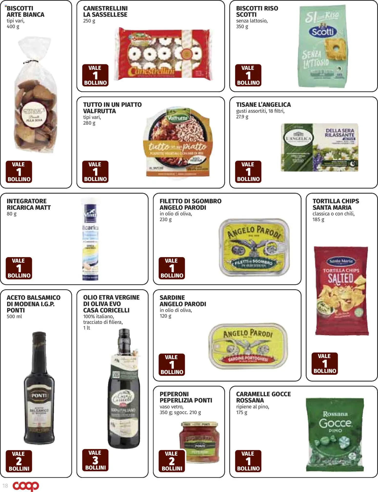 Volantino COOP del 05.03.2026 | Pagina: 18 | Prodotti: Riso, Olio, Sgombro, Vaso