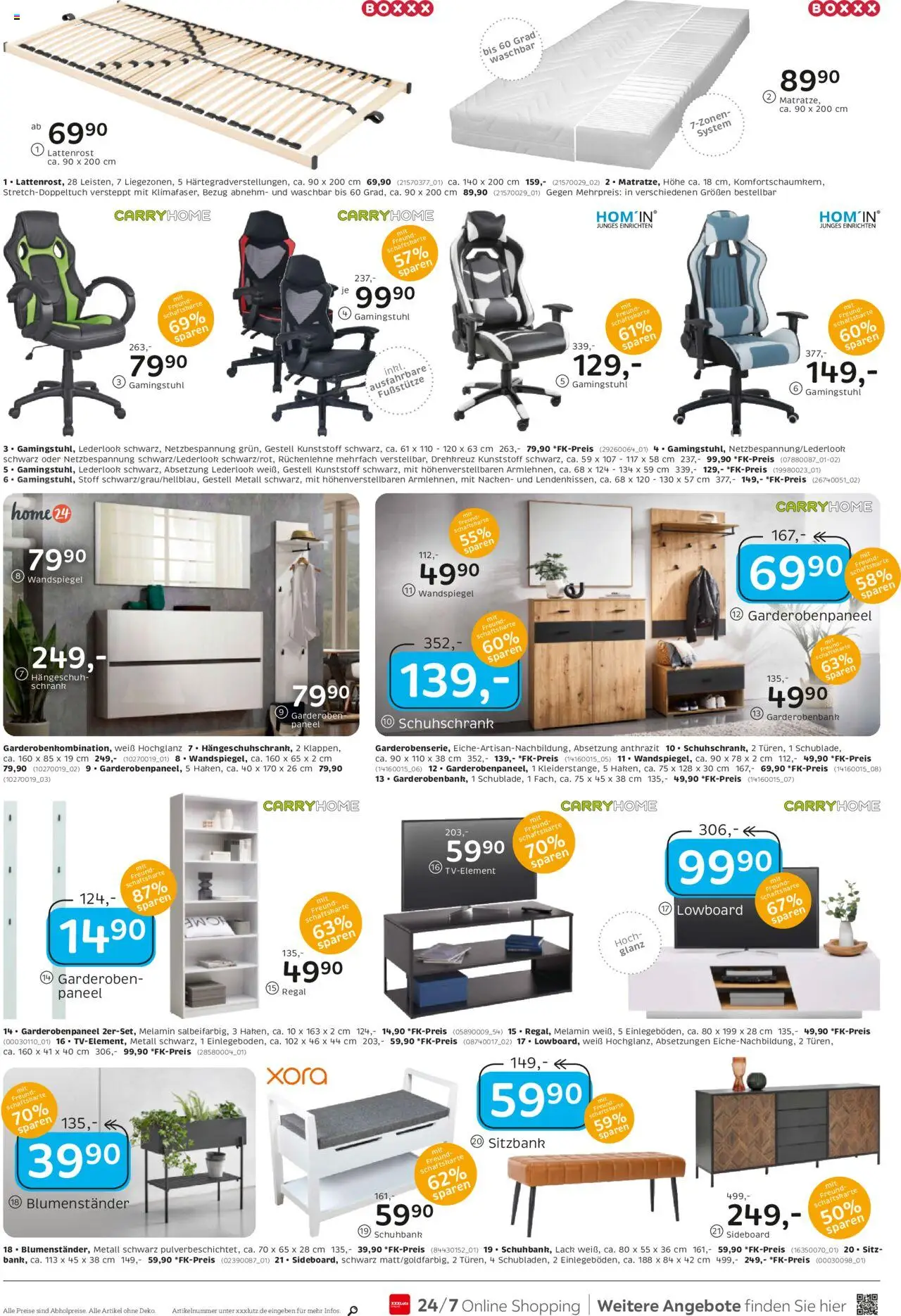 XXXL Lutz Prospekt 	 - gültig ab dem 21.07.2025 | Seite: 20 | Produkte: Sideboard, Lattenrost, Regal, Wandspiegel