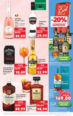 Kaufland RO - București - amely érvényes a következő dátumtól: 29.10.2025 | Oldal: 57 | Termékek: Whiskey, Jameson, Vodka, Whisky