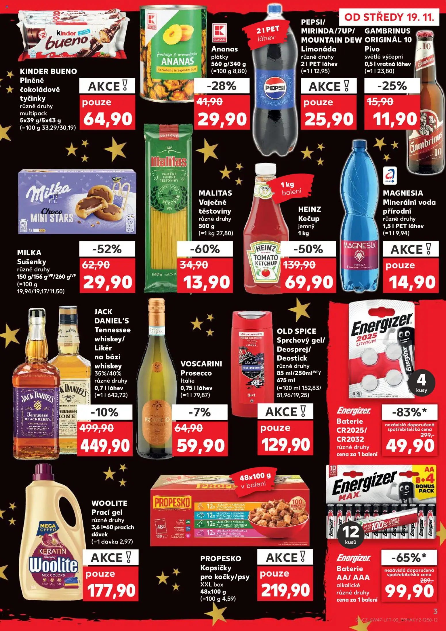 Kaufland leták - Chomutov od 19.11.2025 | Strana: 3 | Produkty: Box, Milka, Propesko, Woolite