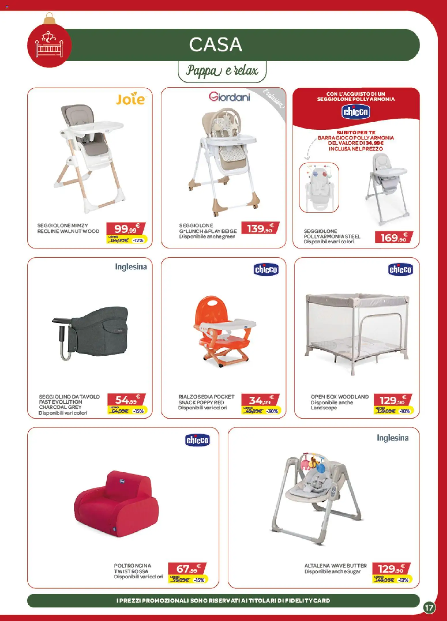 Volantino Bimbo store del 04.12.2025 | Pagina: 17 | Prodotti: Tè, Altalena, Seggiolino, Tavolo