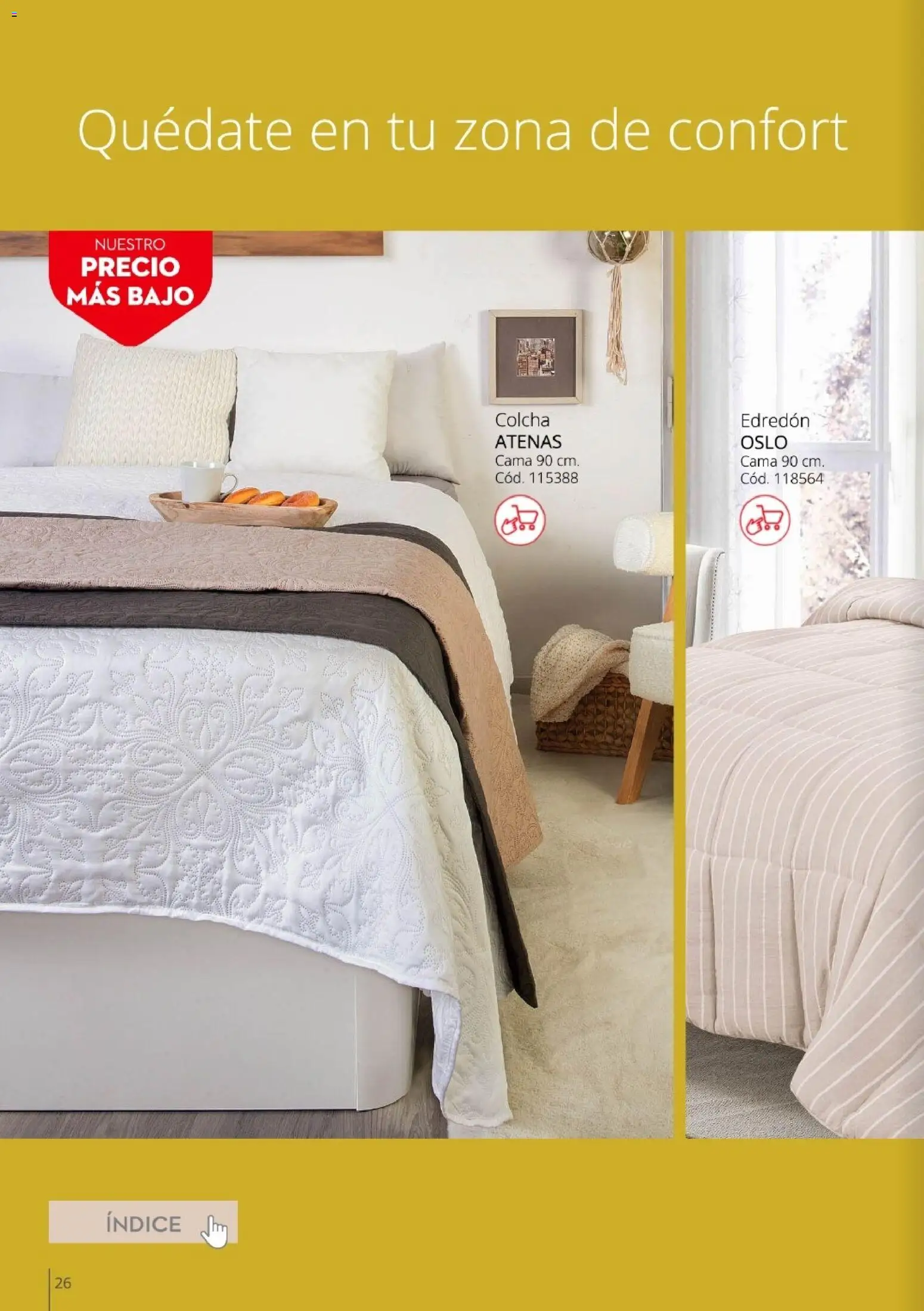 Conforama - Guía de textil 2026 │ válido desde el 05.02.2026 | Página: 26 | Productos: Edredón, Cama, Colcha
