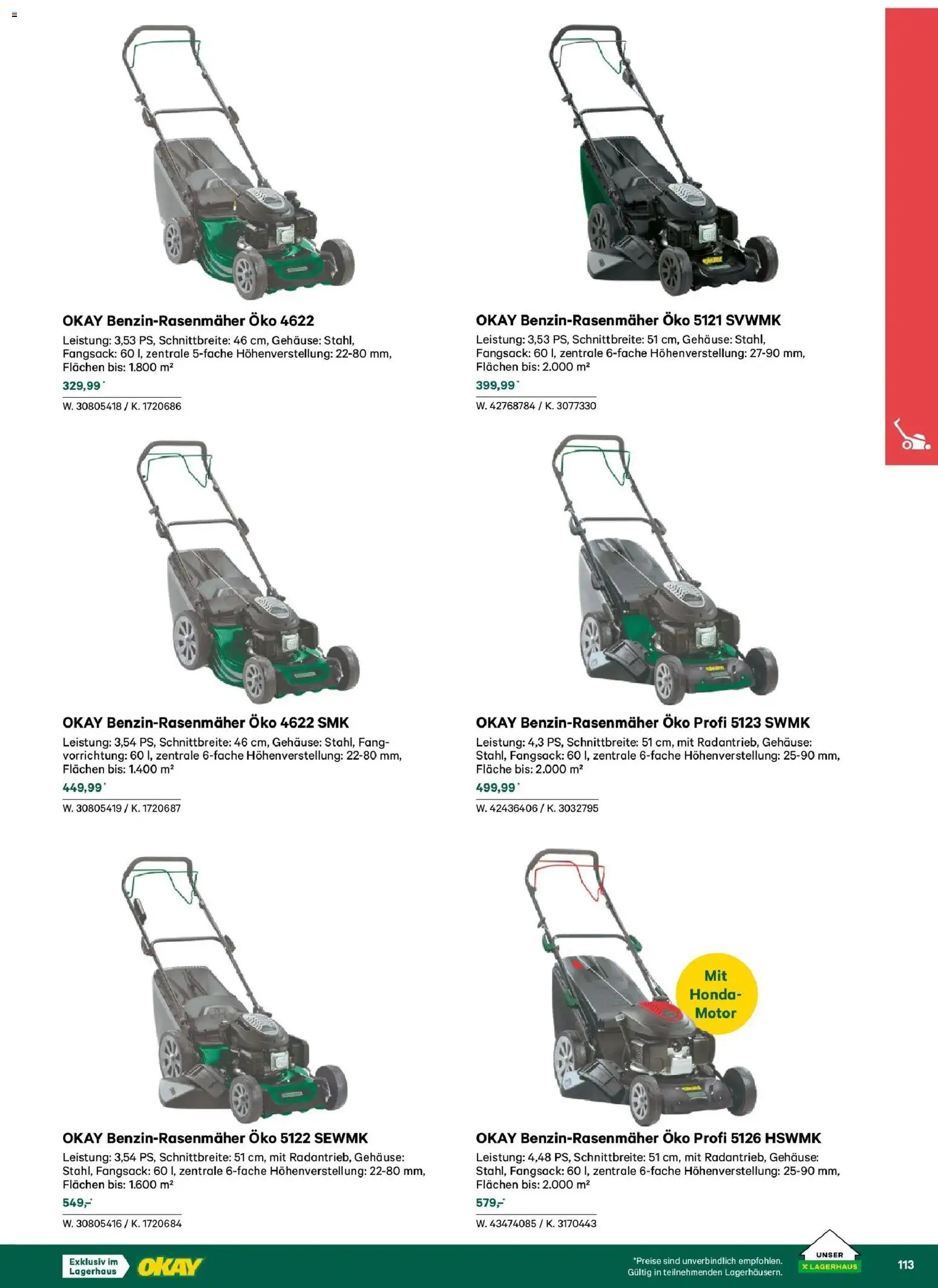 Lagerhaus Garten & Freizeit Katalog 2026 gültig ab 01.03.2026 | Seite: 113