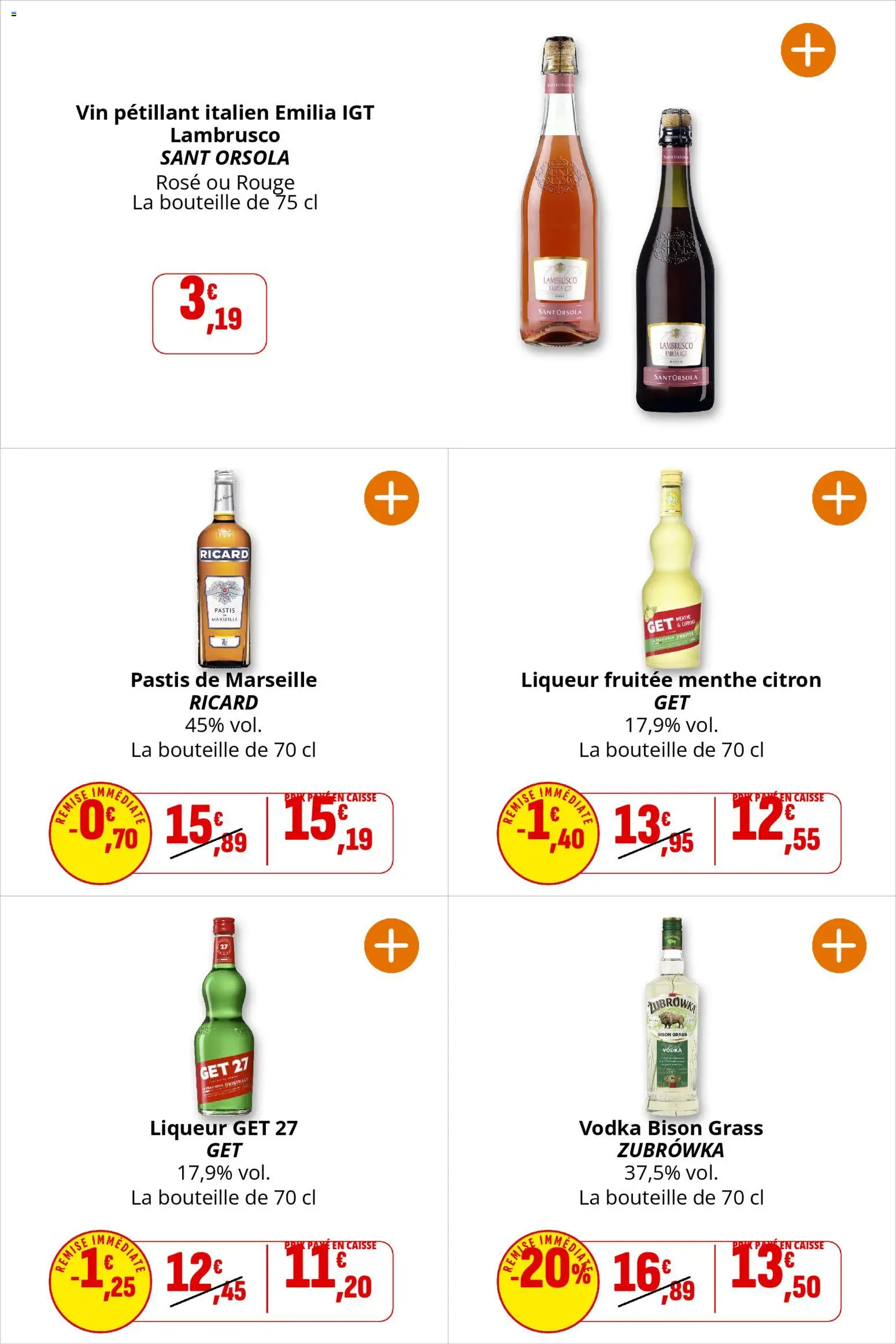 {H1} | Page: 37 | Produits: Pastis, Menthe, Liqueur, Vin