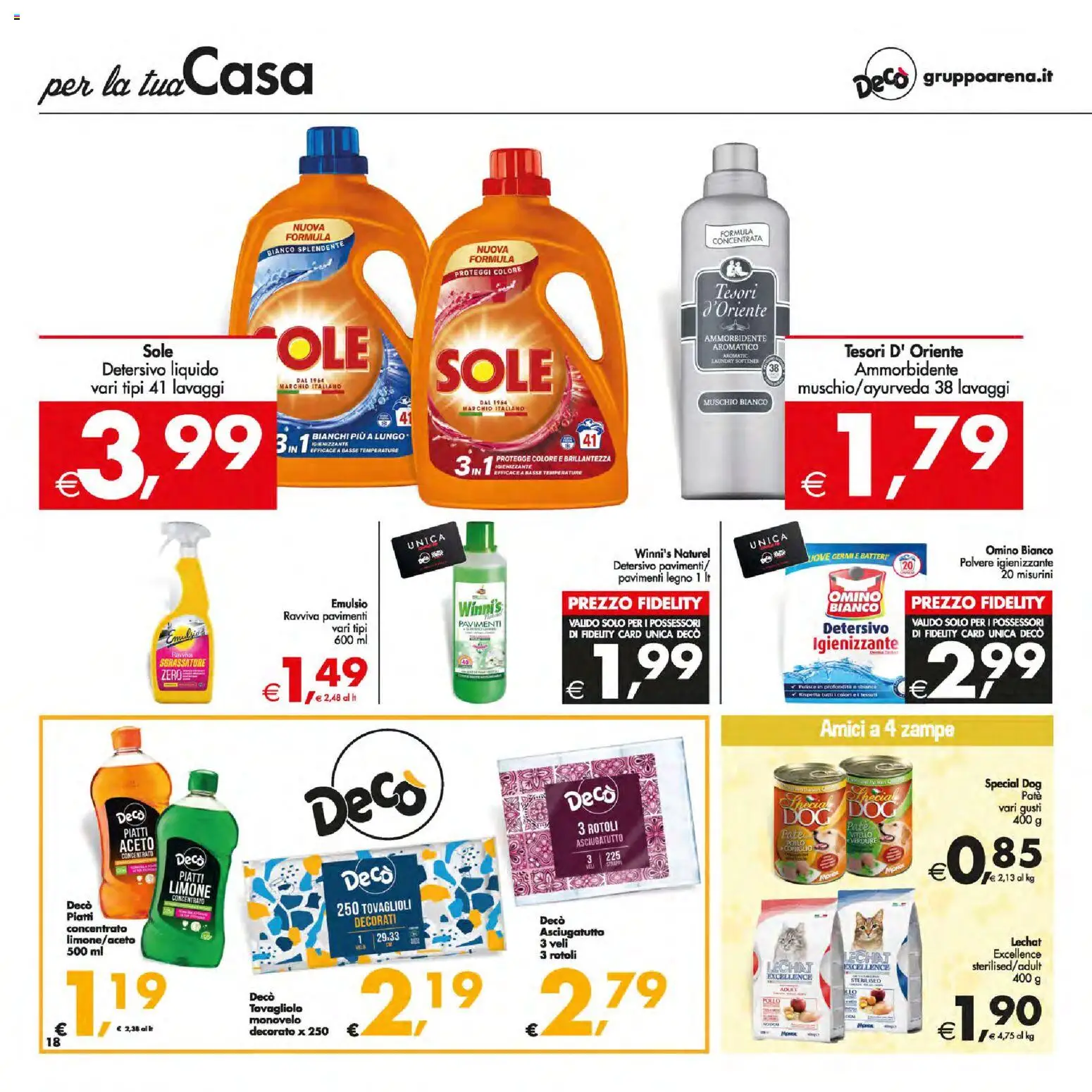 Volantino Decò del 13.01.2026 | Pagina: 18 | Prodotti: Pollo, Ammorbidente, Limone, Vitello