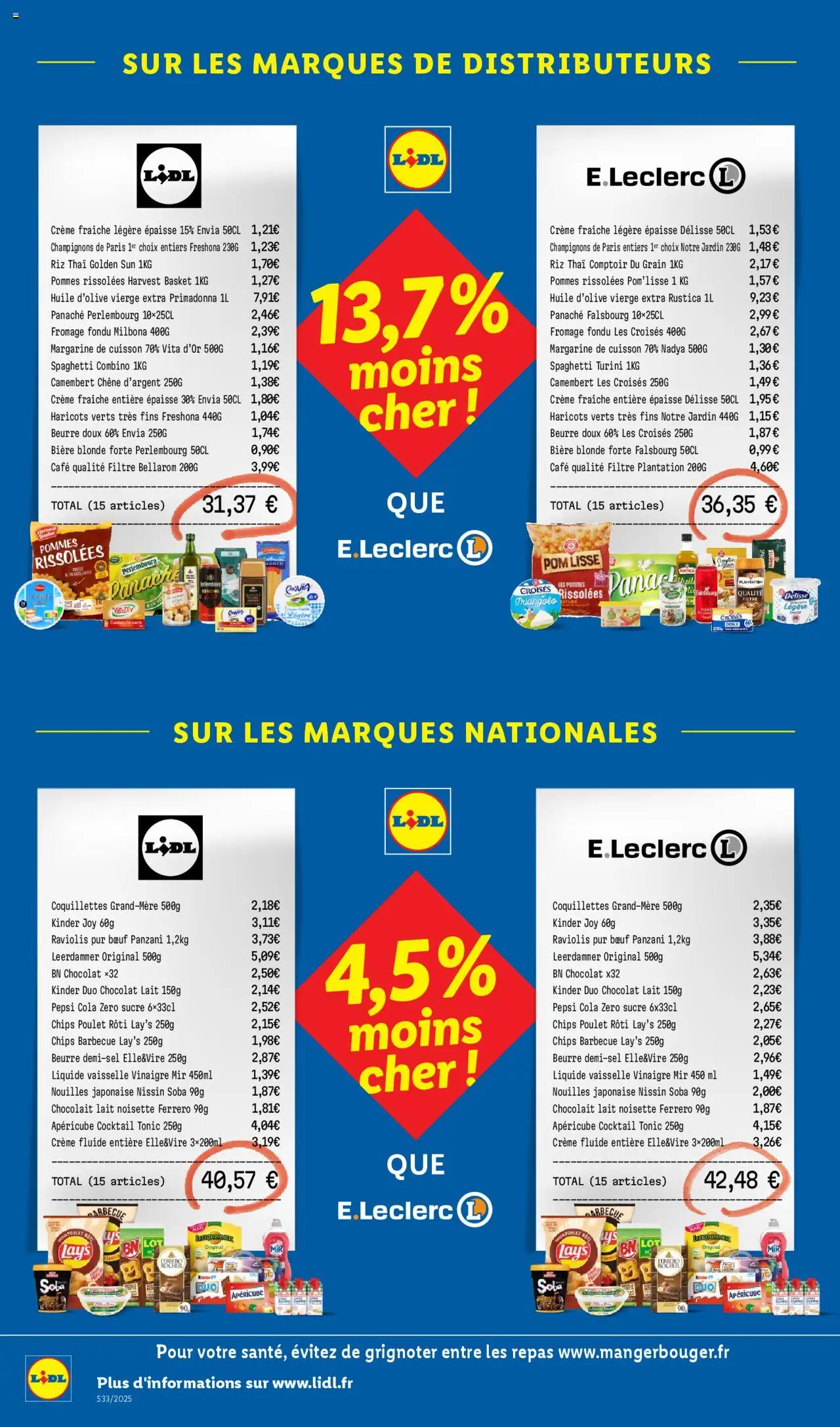  | Page: 46 | Produits: Spaghetti, Haricots verts, Chocolat, Vinaigre