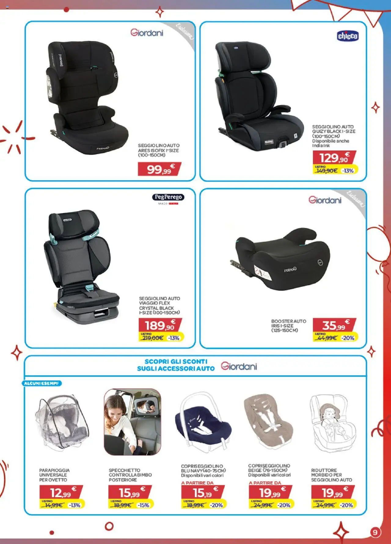 Volantino Bimbo store del 02.10.2025 | Pagina: 9 | Prodotti: Seggiolino