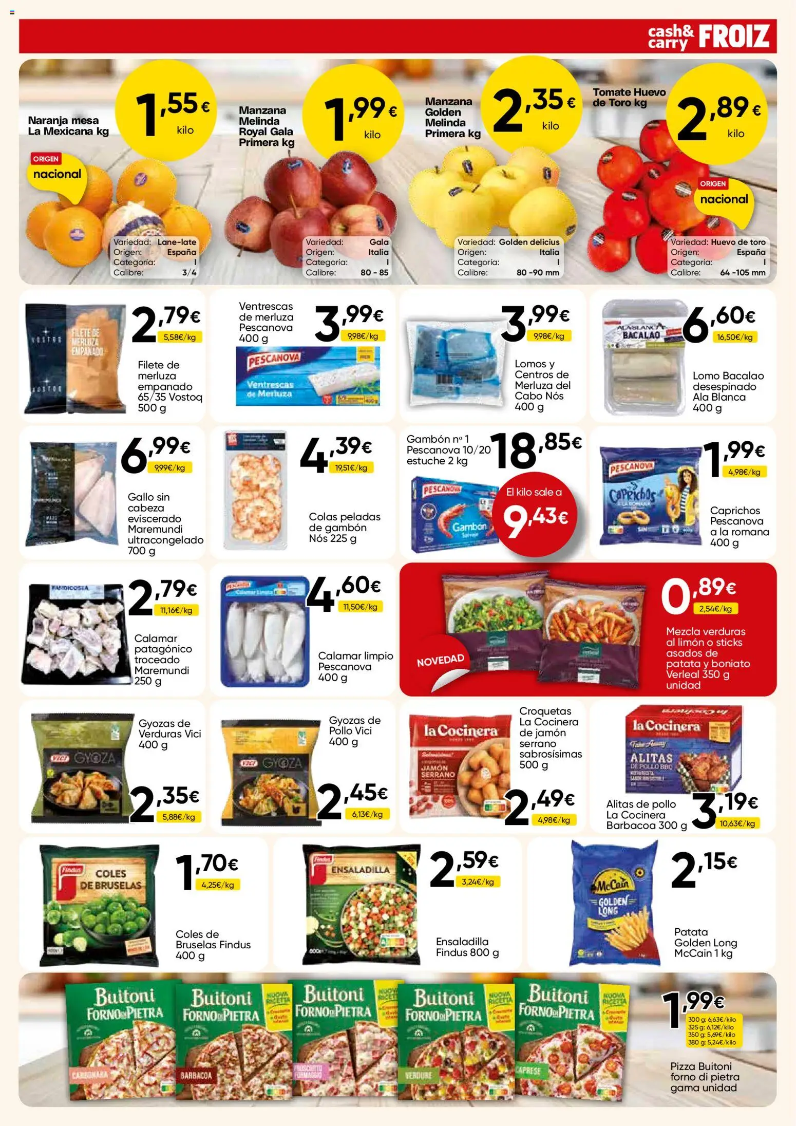 Froiz - Folleto Cash │ válido desde el 25.03.2026 | Página: 9 | Productos: Jamón, Pizza, Barbacoa, Croquetas