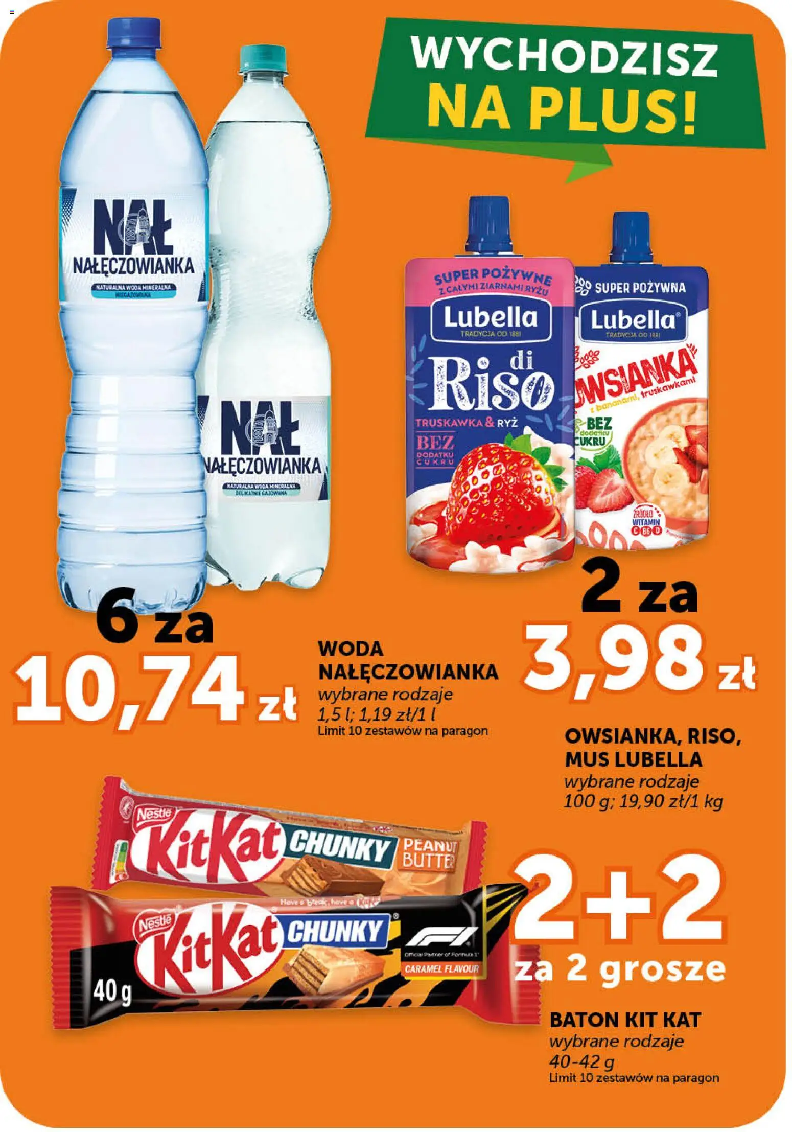 Groszek gazetka - Market od 23.04.2026 | Strona: 15 | Produkty: Baton, Ryż, Woda