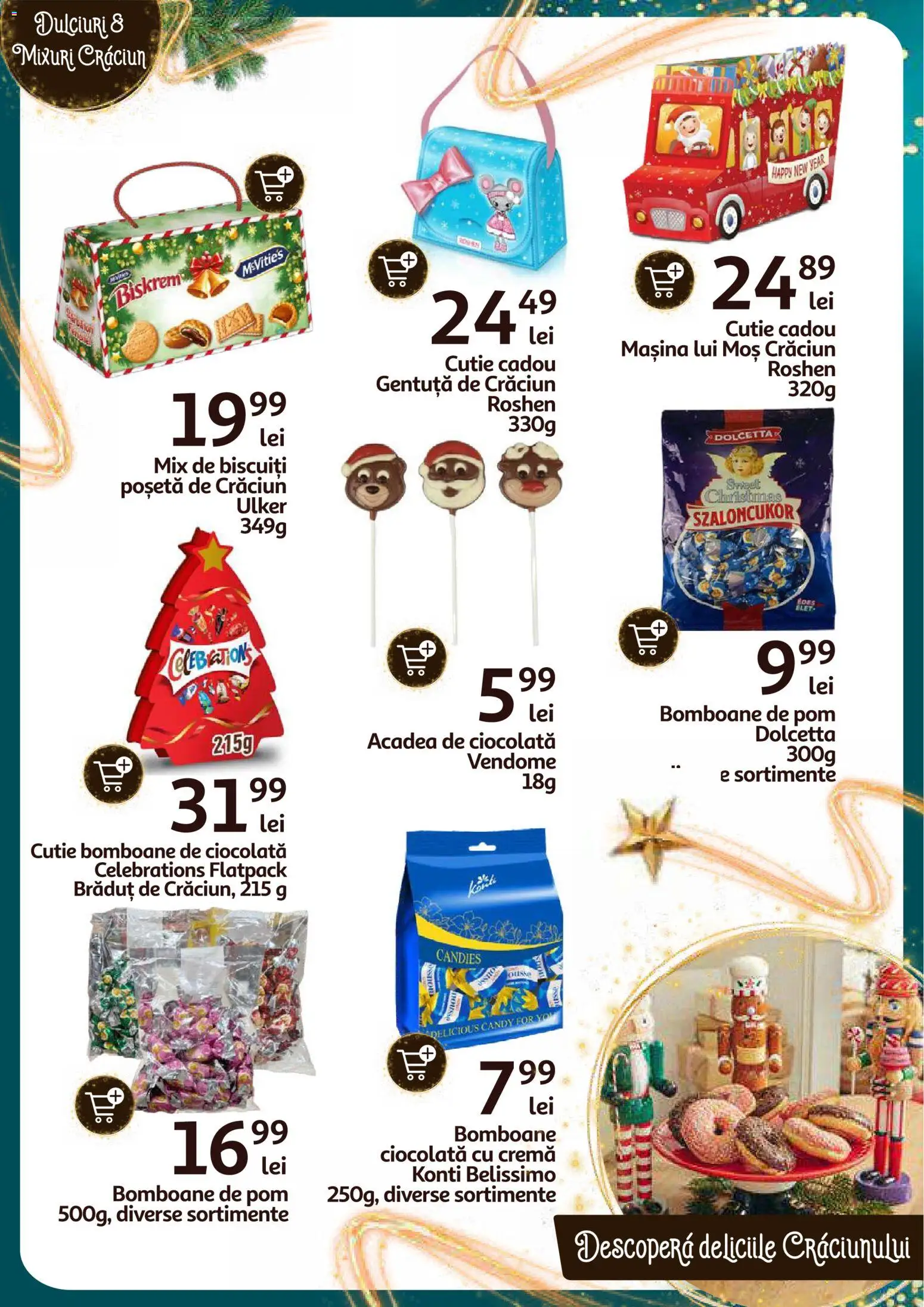 Noul catalog Auchan – valabil de la 26.11.2025 | Pagină: 23 | Produse: Cutie, Cremă, Ciocolată, Biscuiți