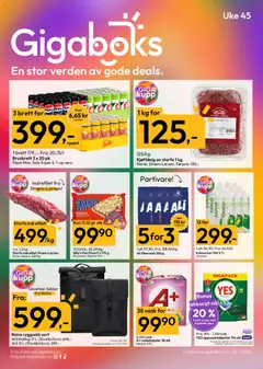 Forhåndsvisning av Gigaboks kundeavis gyldig fra 03.11.2025