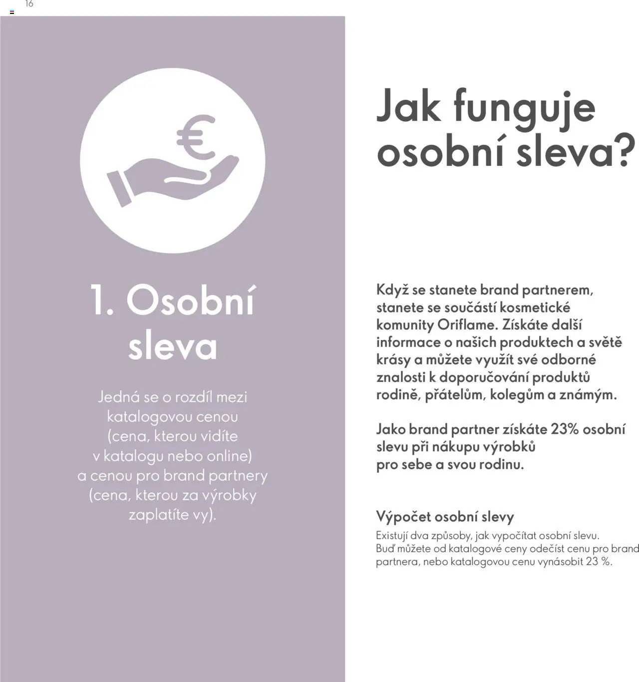 Oriflame katalog Plán odměn pro Brand Partnery od 10.04.2025 | Strana: 16