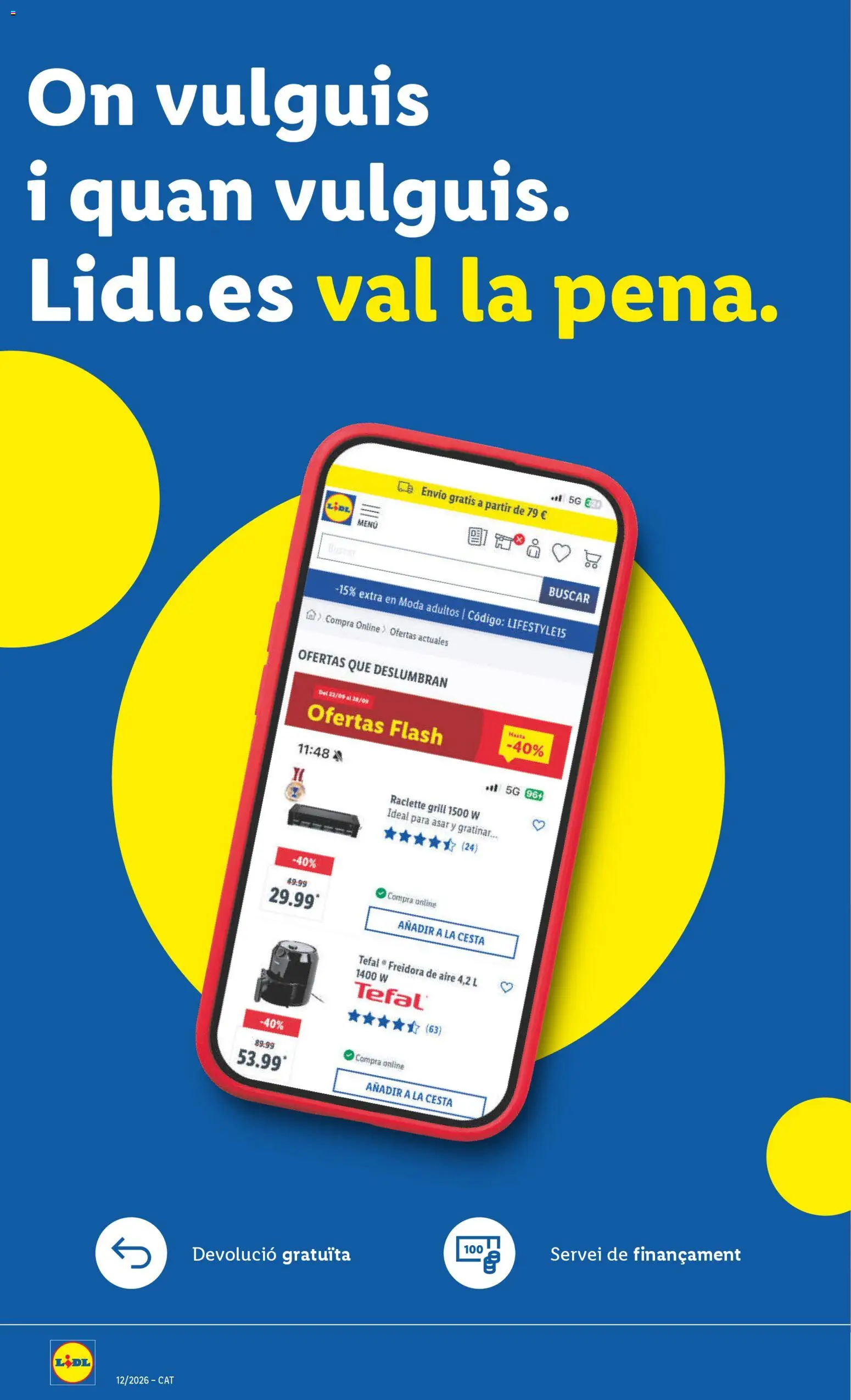 Lidl folleto de bazar │ válido desde el 16.03.2026 | Página: 26 | Productos: Freidora, Cesta