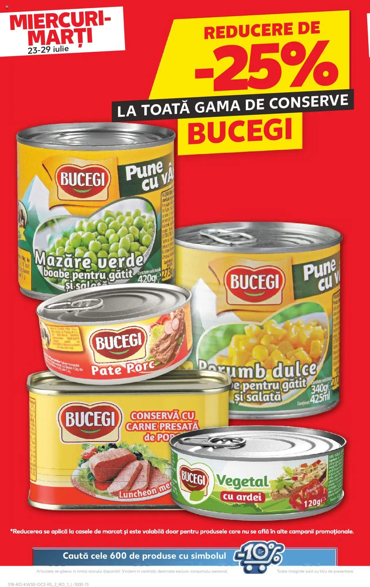 Kaufland RO akciós ujság - amely érvényes a következő dátumtól: 23.07.2025 | Oldal: 18 | Termékek: Saláta