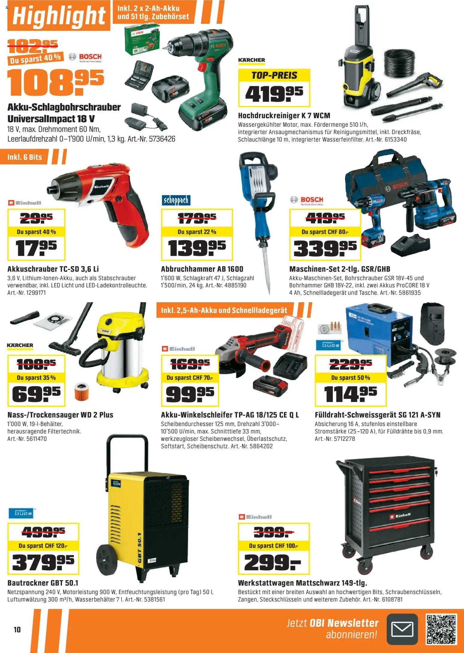 OBI - ALLES MACHBAR MIT OBI – gültig ab 17.03.2026 | Seite: 10 | Produkte: Bosch