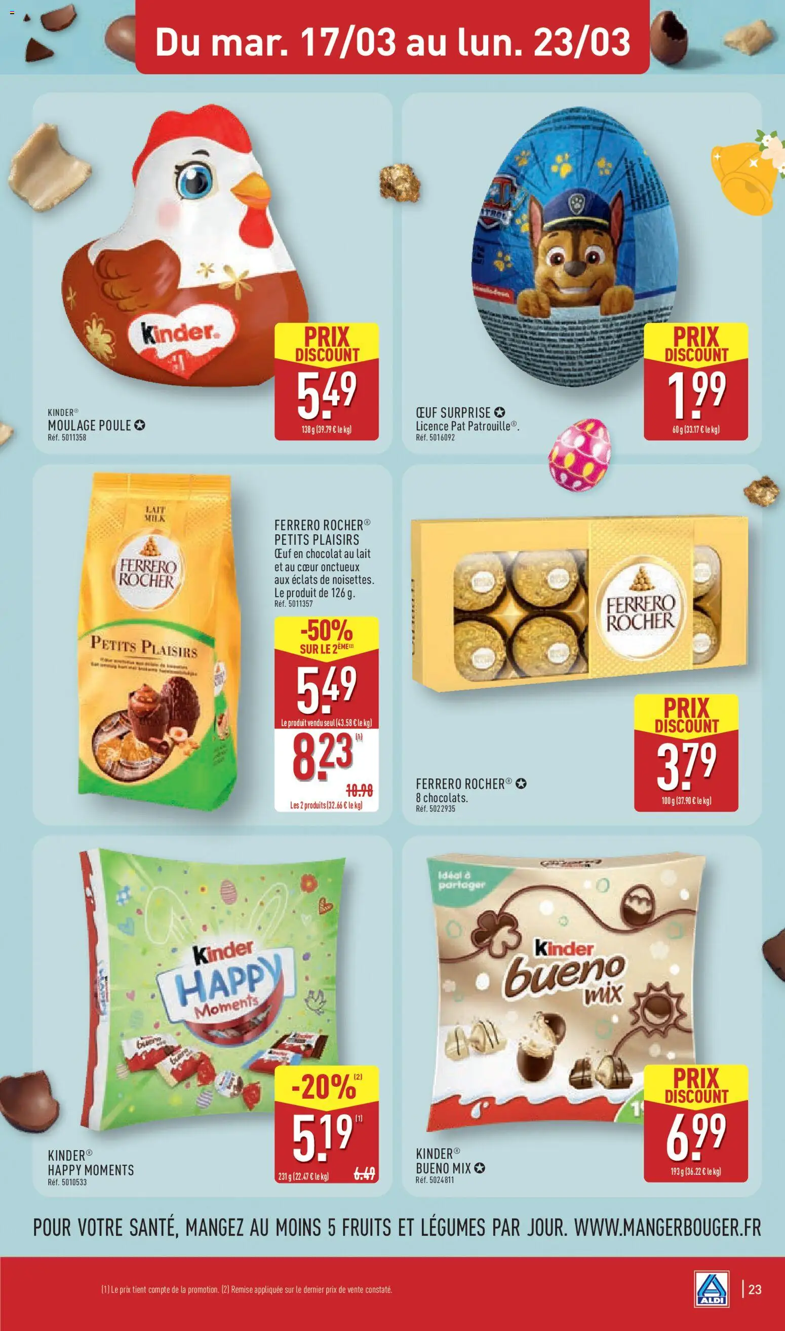 {H1} | Page: 25 | Produits: Lait, Chocolat