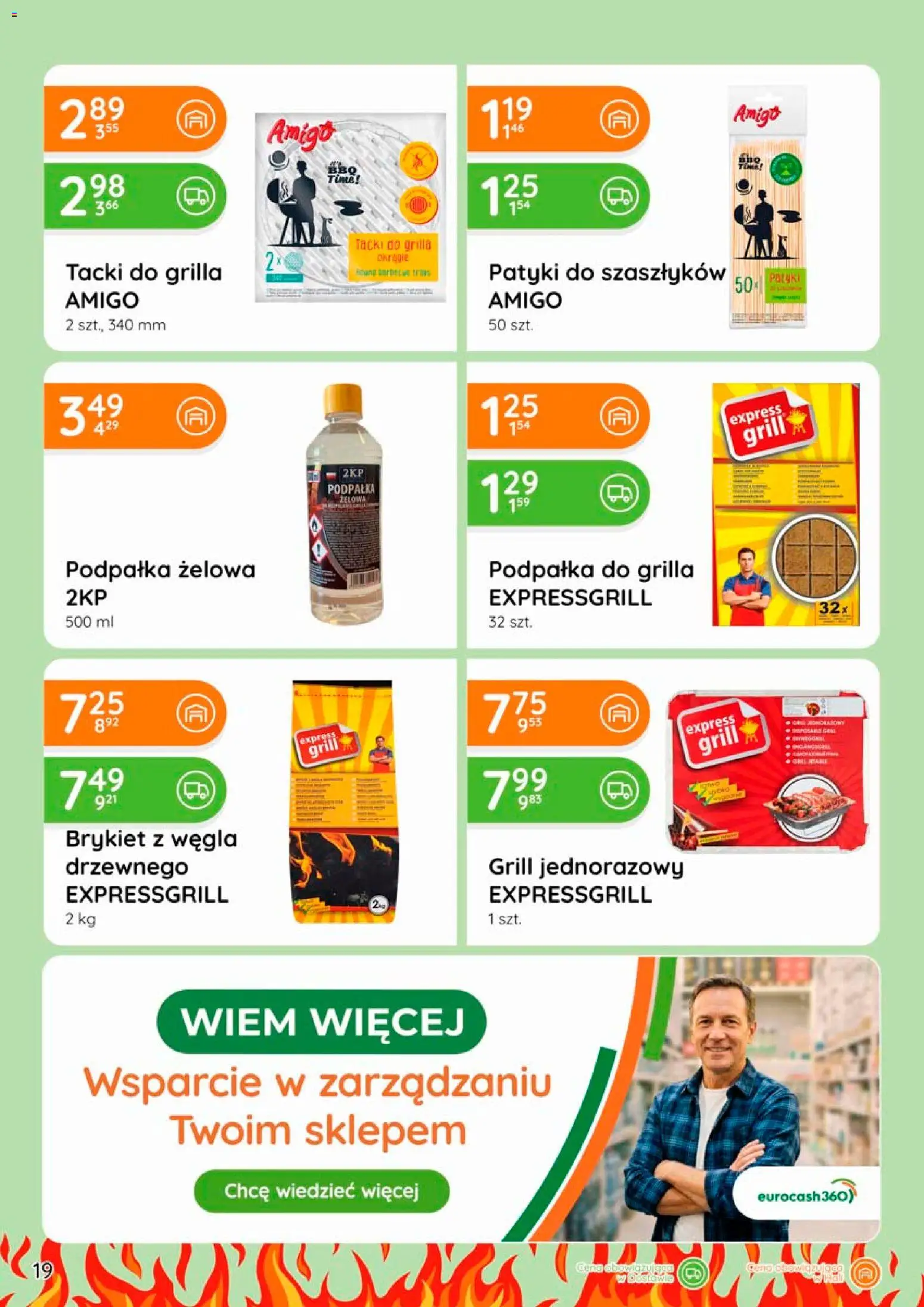 Eurocash gazetka - Grill od 09.04.2026 | Strona: 19 | Produkty: Grill, Grill jednorazowy