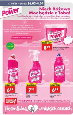 Pogląd oferty "Żel do WC Agent Max Pink Power, 730 ml, Żel do WC Agent Max Pink Power, 730 ml." - ważna od 26.03.2026 | Strona: 8 | Produkty: Cleaner, Gąbka
