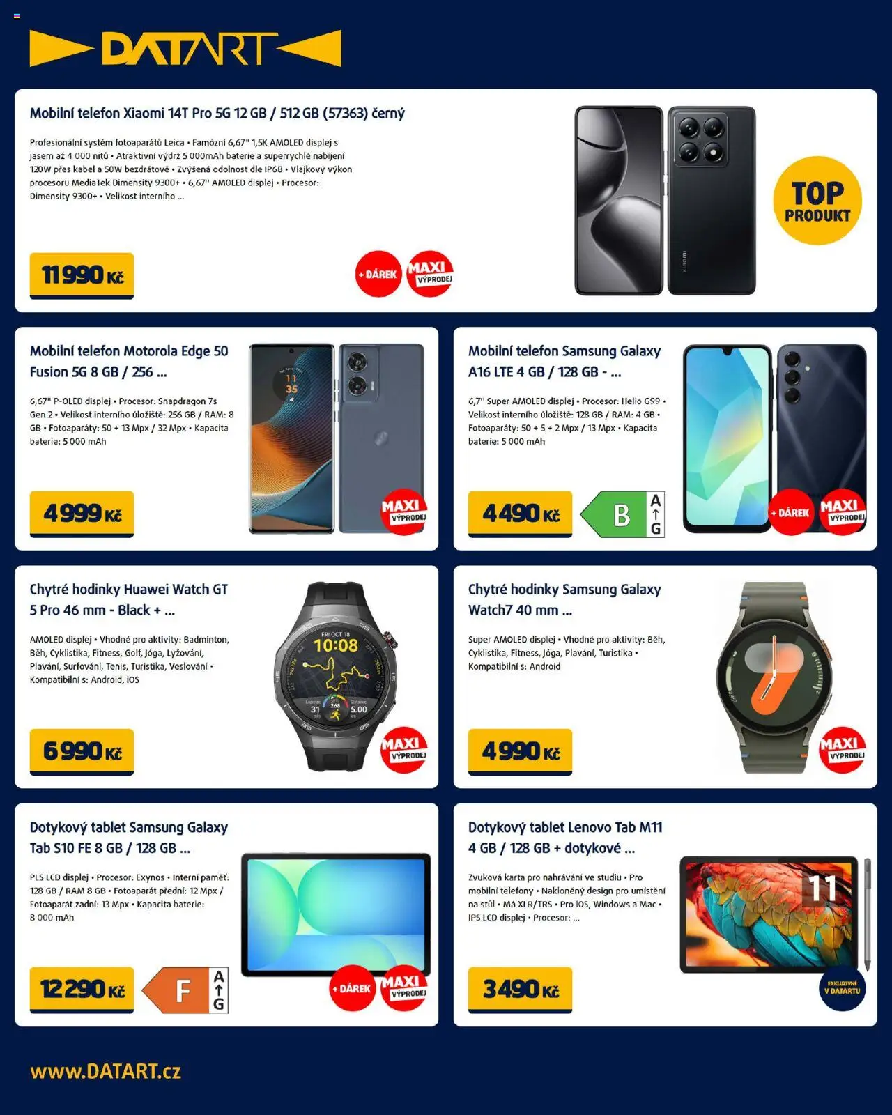 Datart leták od 11.08.2025 | Strana: 2 | Produkty: Telefony, Hodinky, Baterie, Mobilní telefony