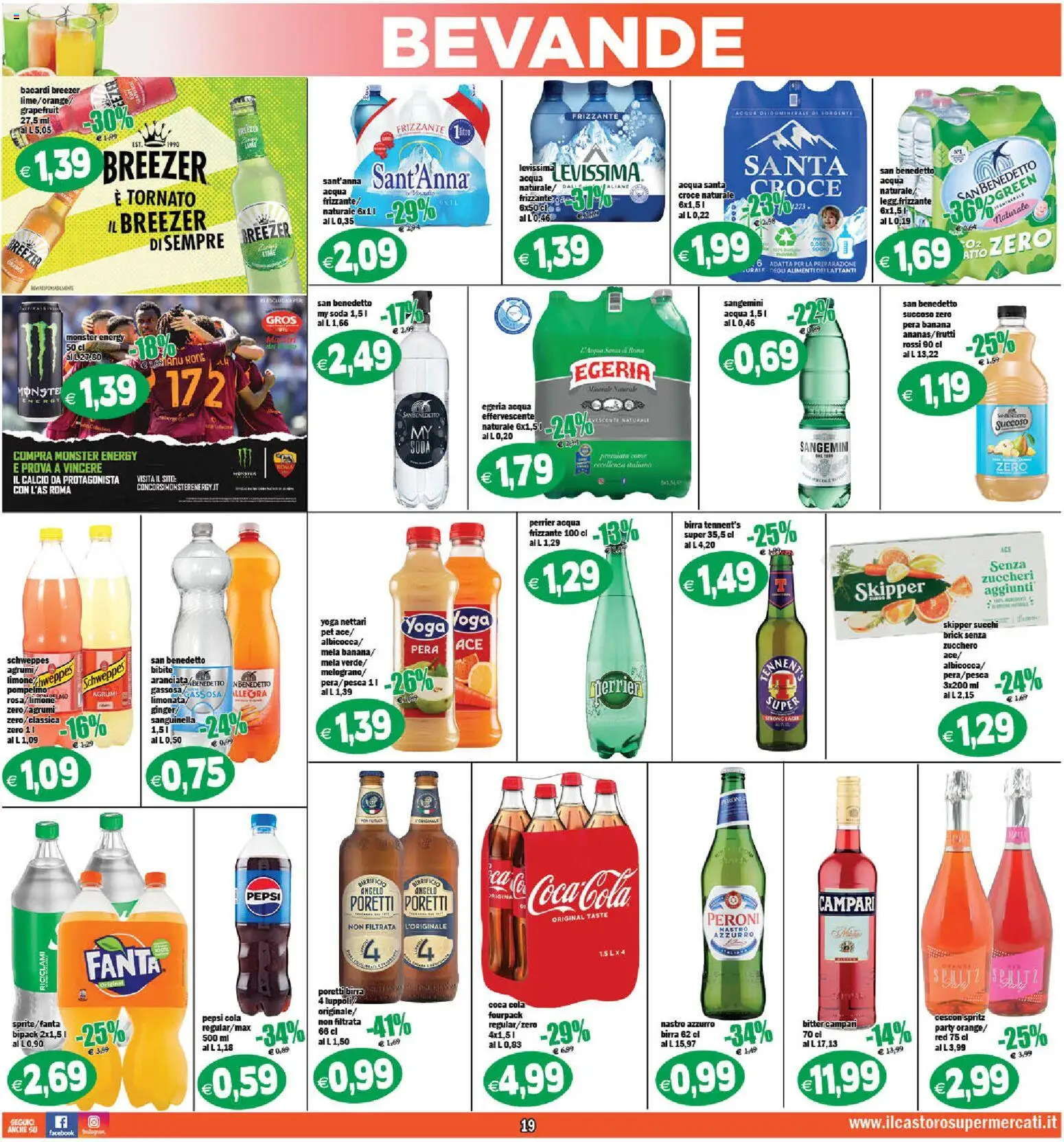 Volantino Il Castoro del 27.12.2025 | Pagina: 19 | Prodotti: Acqua, Zucchero, Limone, Pera