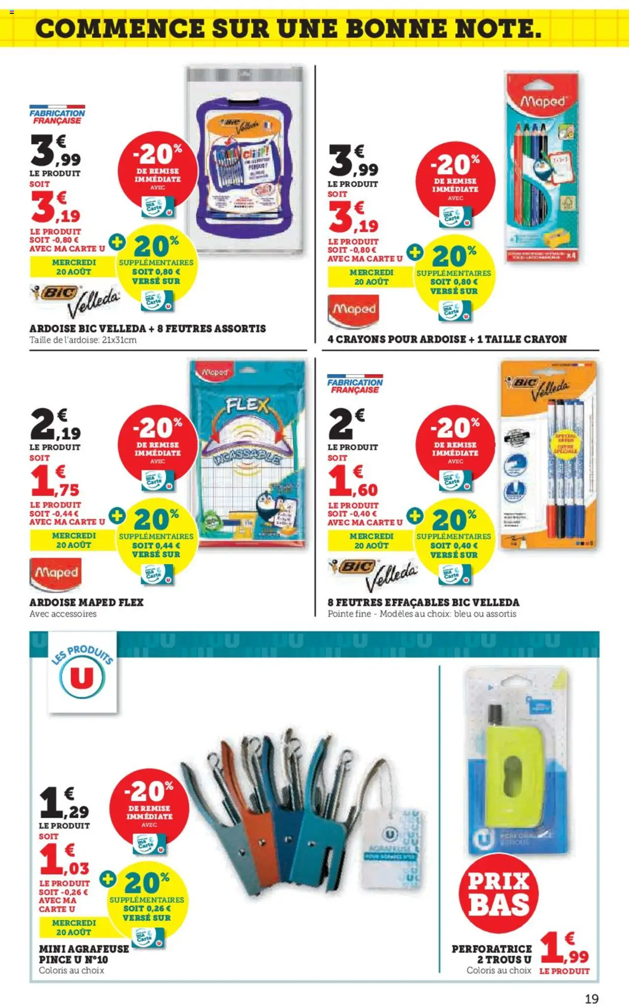  | Page: 19 | Produits: Crayon, Agrafeuse