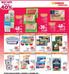 Anteprima del volantino Conad Superstore Piemonte catalogo valido a partire dal 04.12.2025 | Pagina: 2 | Prodotti: Prosciutto Cotto, Fragole, Farina, Aneto