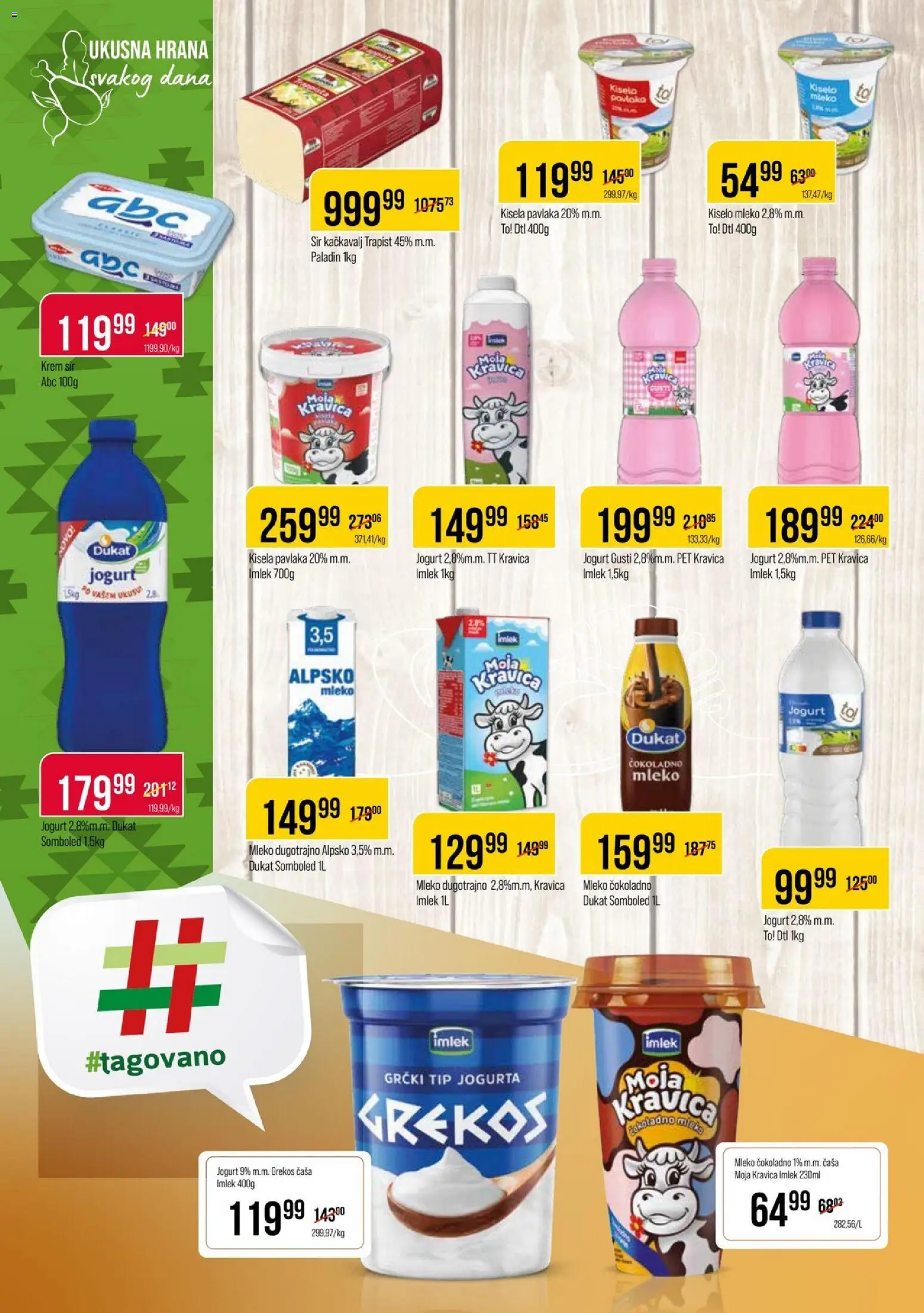 Metalac Proleter katalog - važi od 14.01.2026 | Strana: 4 | Proizvode: Kiselo mleko, Mleko, Kačkavalj, Pavlaka