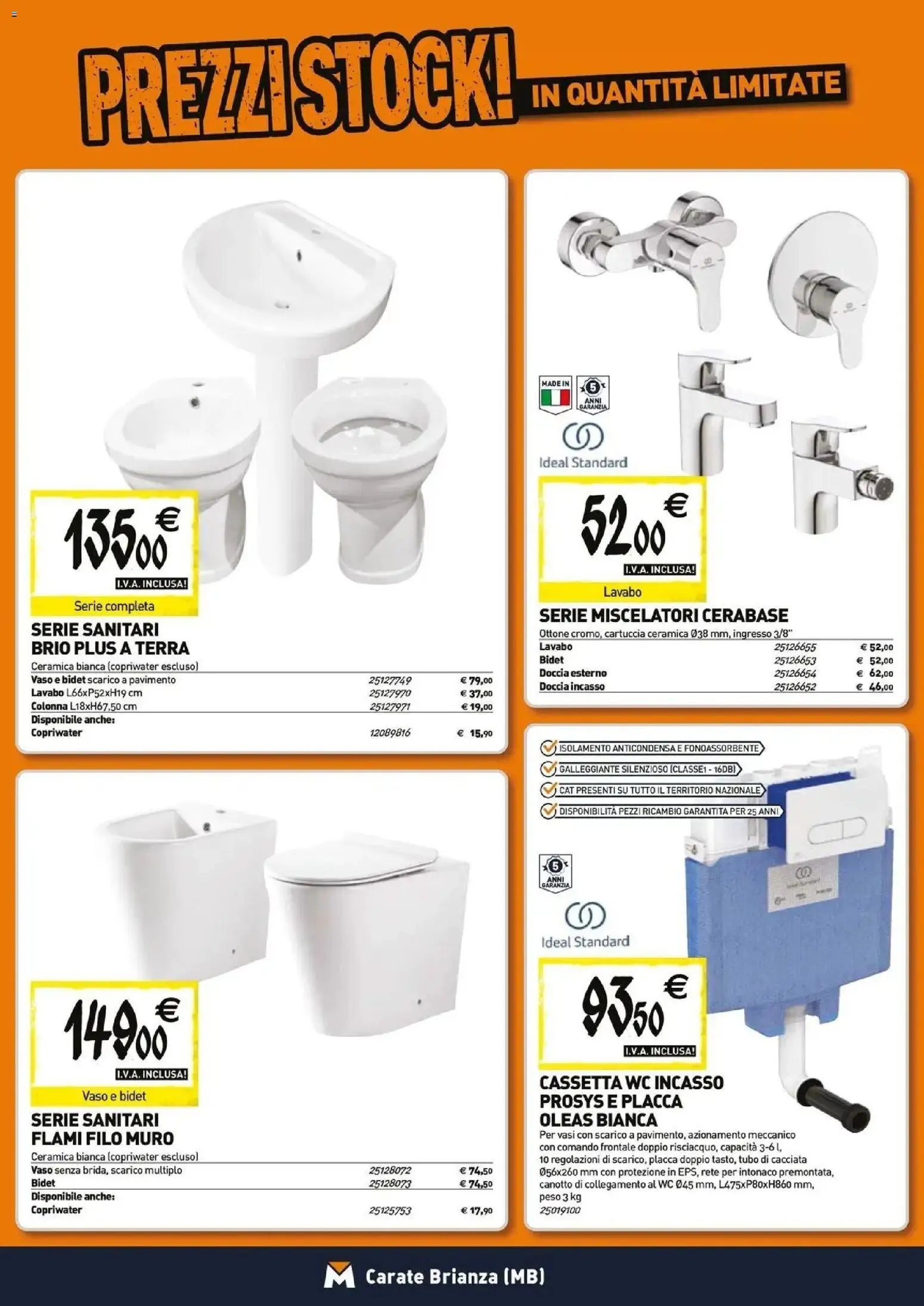 Volantino TECNOMAT del 26.03.2026 | Pagina: 4 | Prodotti: Tubo, WC, Doccia, Terra