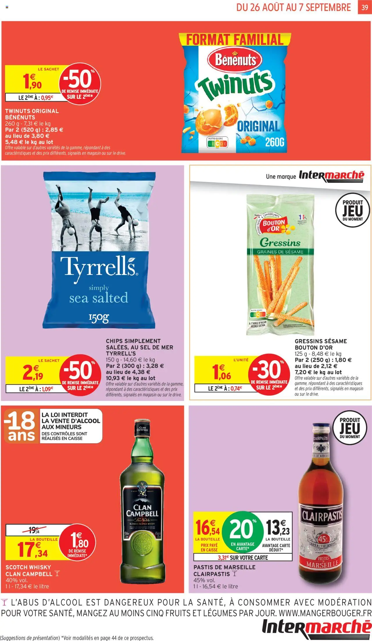  | Page: 39 | Produits: Whisky, Liqueur, Thé, Chips