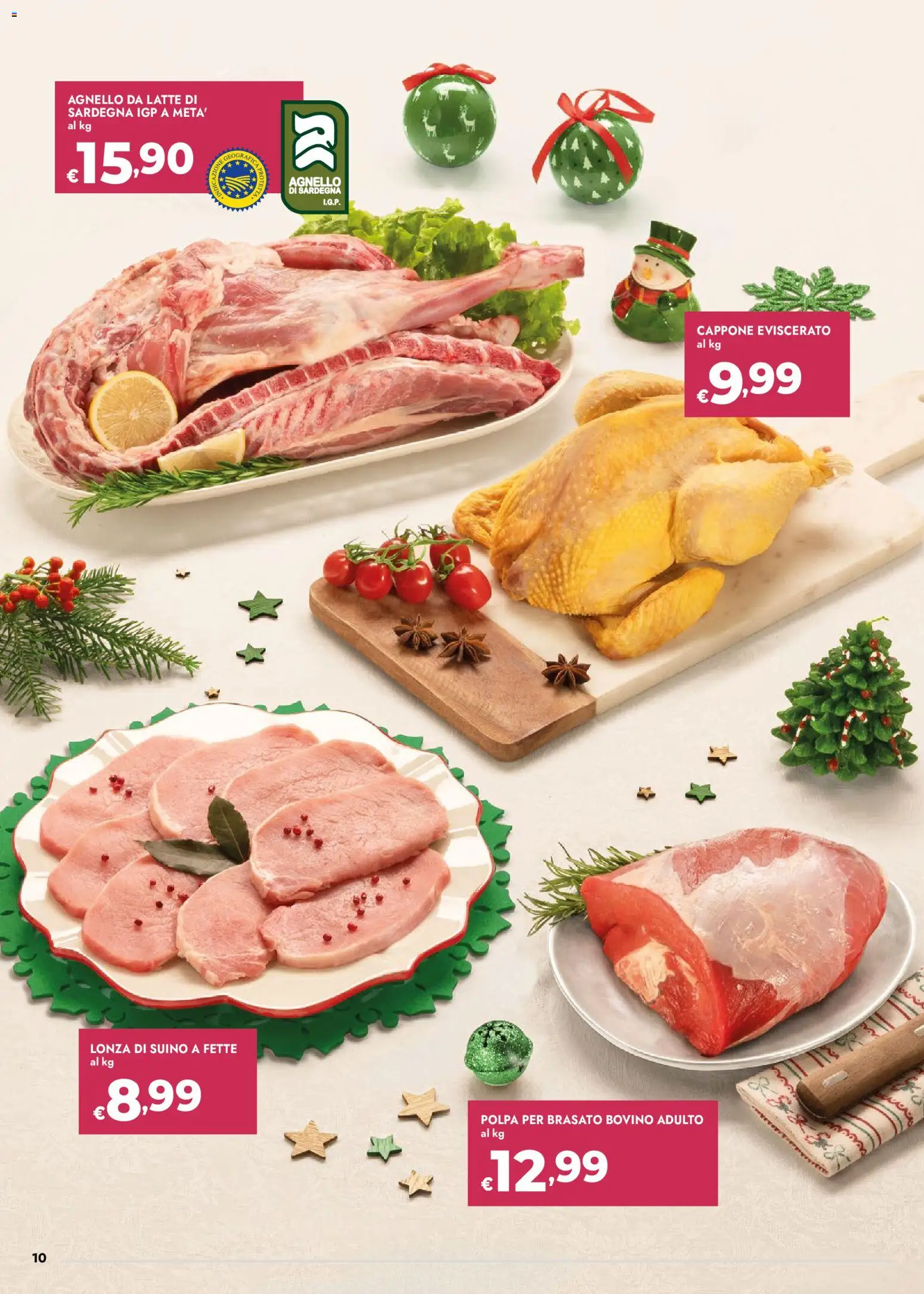 Volantino bennet del 18.12.2025 | Pagina: 10 | Prodotti: Bovino, Suino, Latte, Agnello