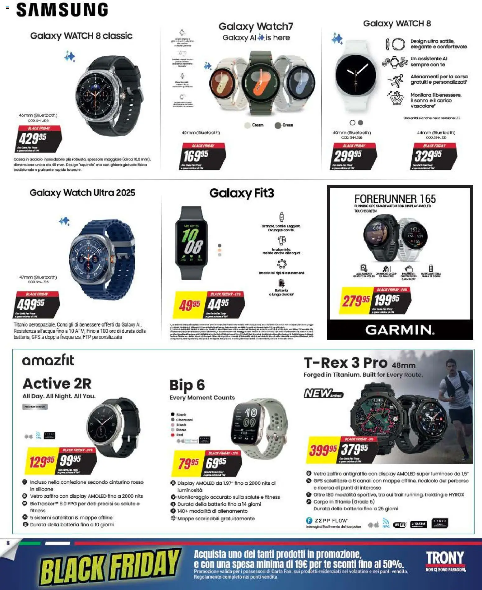 Volantino Trony del 25.11.2025 | Pagina: 8 | Prodotti: Tè, Satellitare, Silicone, Blush