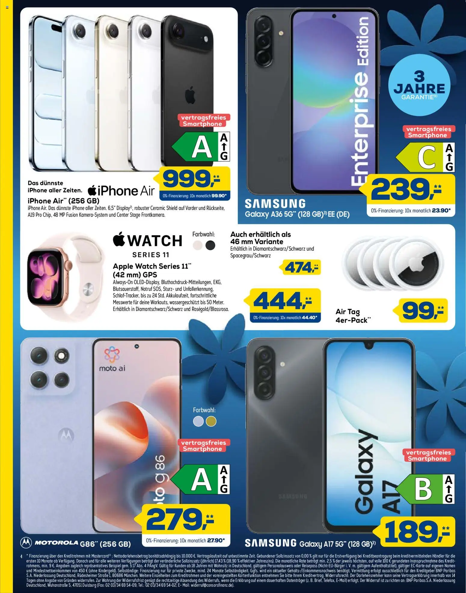 Euronics Technik in voller Blüte – gültig ab 28.02.2026 | Seite: 4 | Produkte: Apple watch, Samsung, Iphone, Apple