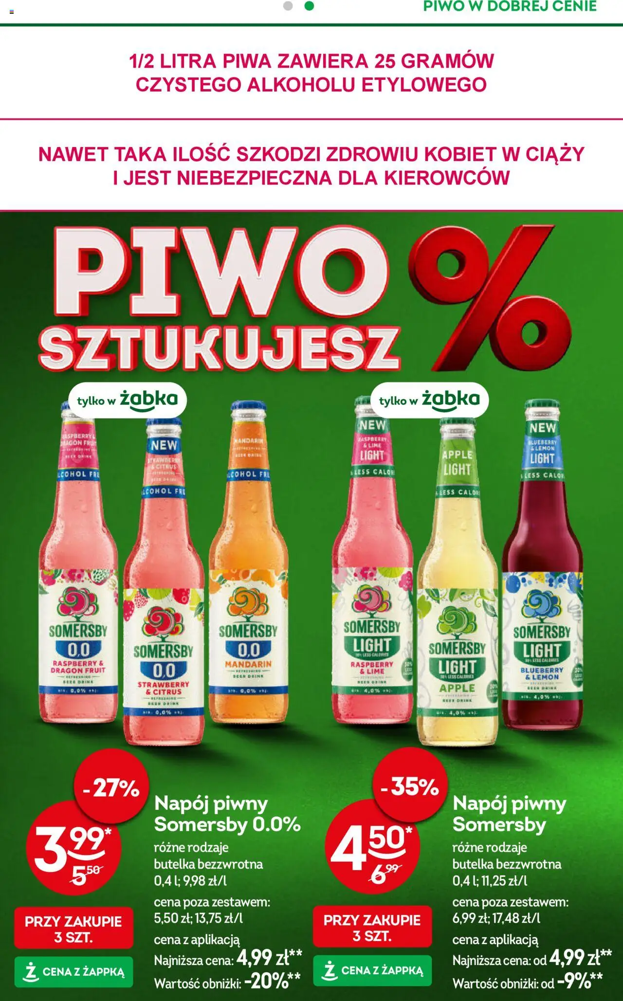 Żabka Gazetka od 04.06.2025 | Strona: 31 | Produkty: Piwo, Somersby