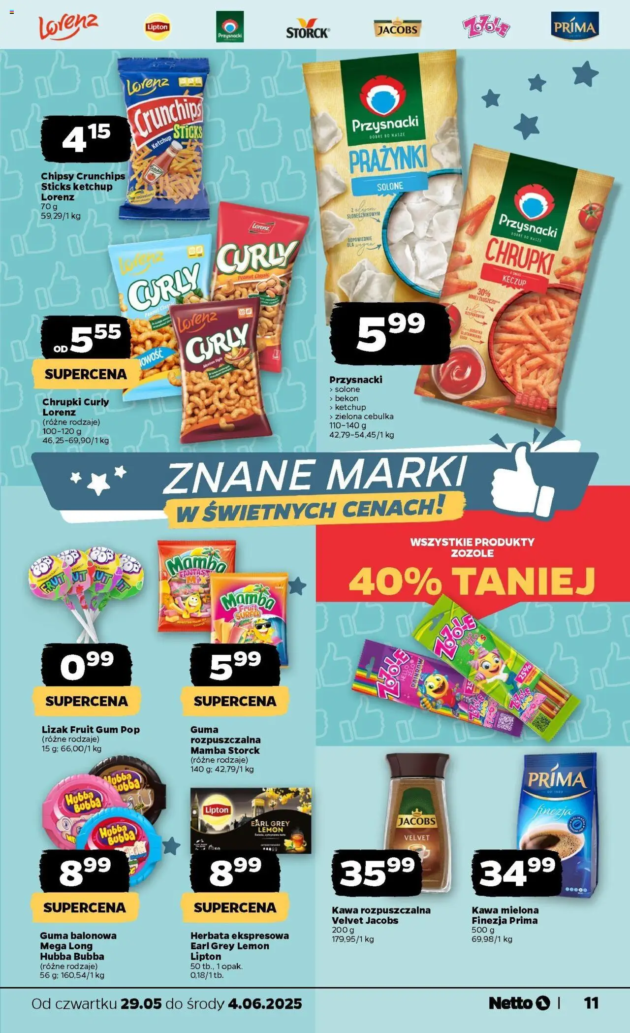 Netto gazetka - Spożywcza od 29.05.2025 | Strona: 11 | Produkty: Ketchup, Kawa rozpuszczalna, Kawa, Keczup