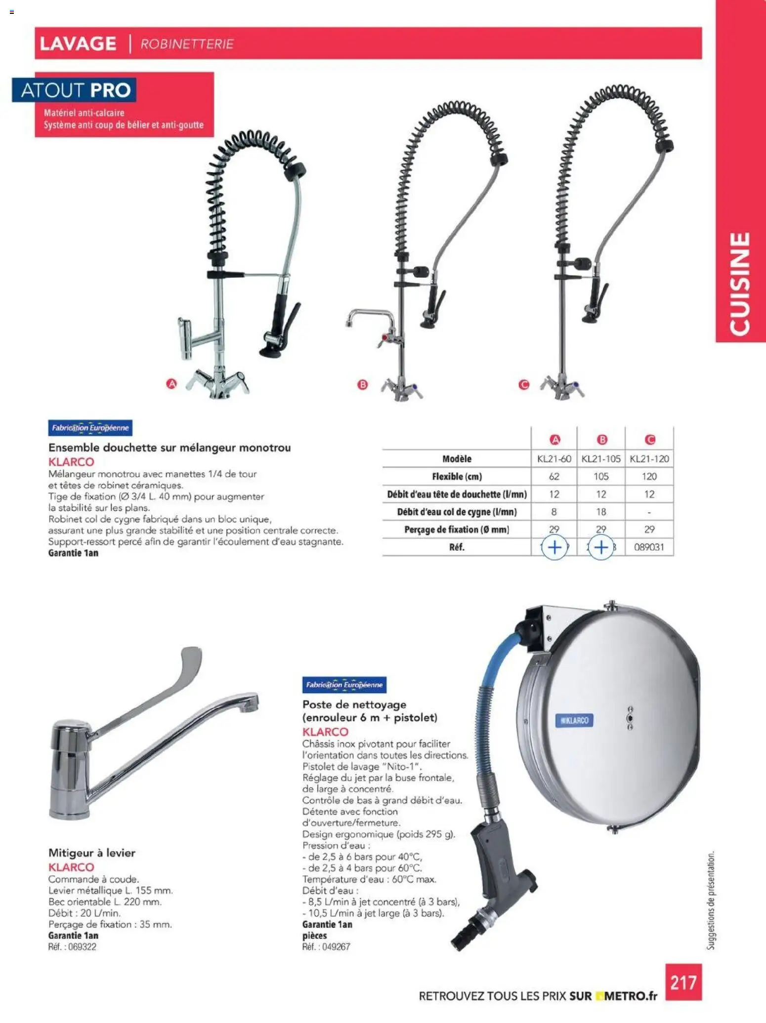 {H1} | Page: 217 | Produits: Robinet, Poids