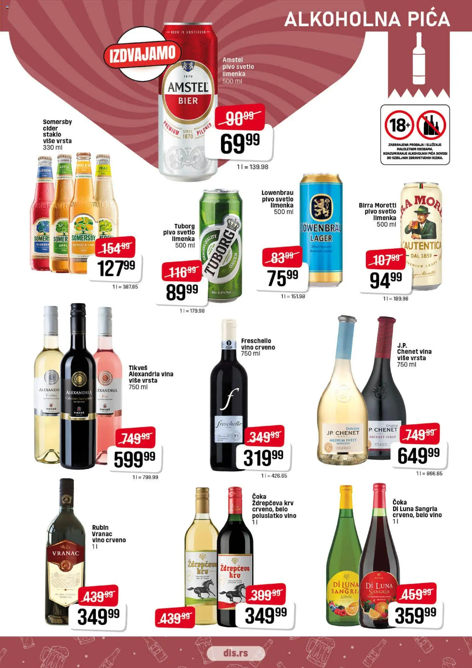 DIS katalog - važi od 15.01.2026 | Strana: 11 | Proizvode: Tuborg, Mango, Amstel, Cabernet Sauvignon