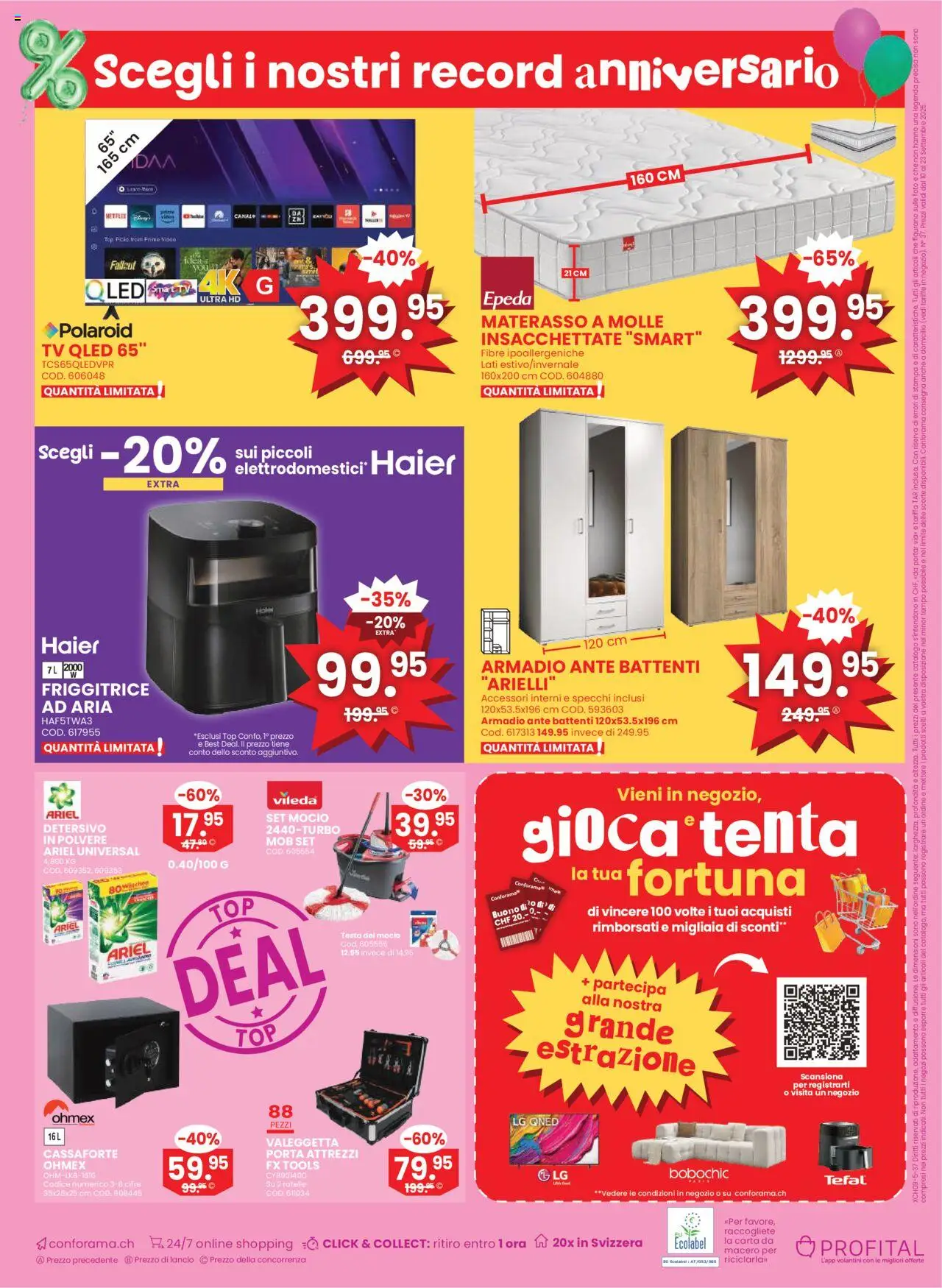 Conforama Aktionen IT – gültig ab 10.09.2025 | Seite: 16 | Produkte: TV, Video, Top