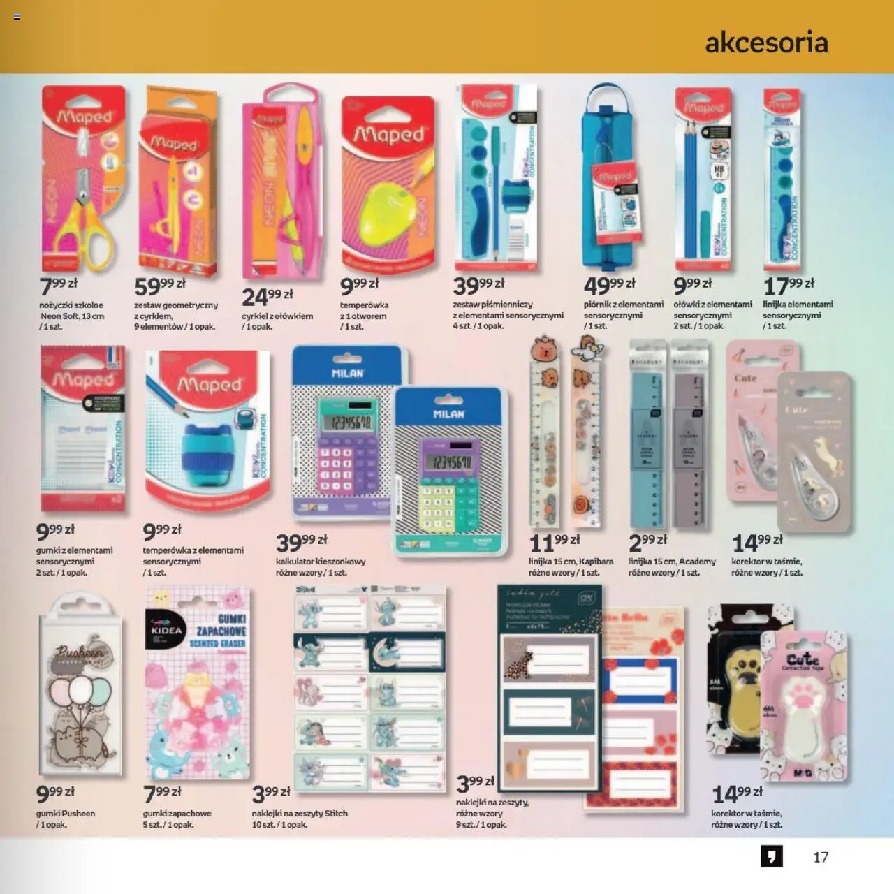 Empik promocje - Witaj w klubie wzorowo przygotowanych od 13.08.2025 | Strona: 17 | Produkty: Kalkulator, Temperówka, Naklejki, Korektor