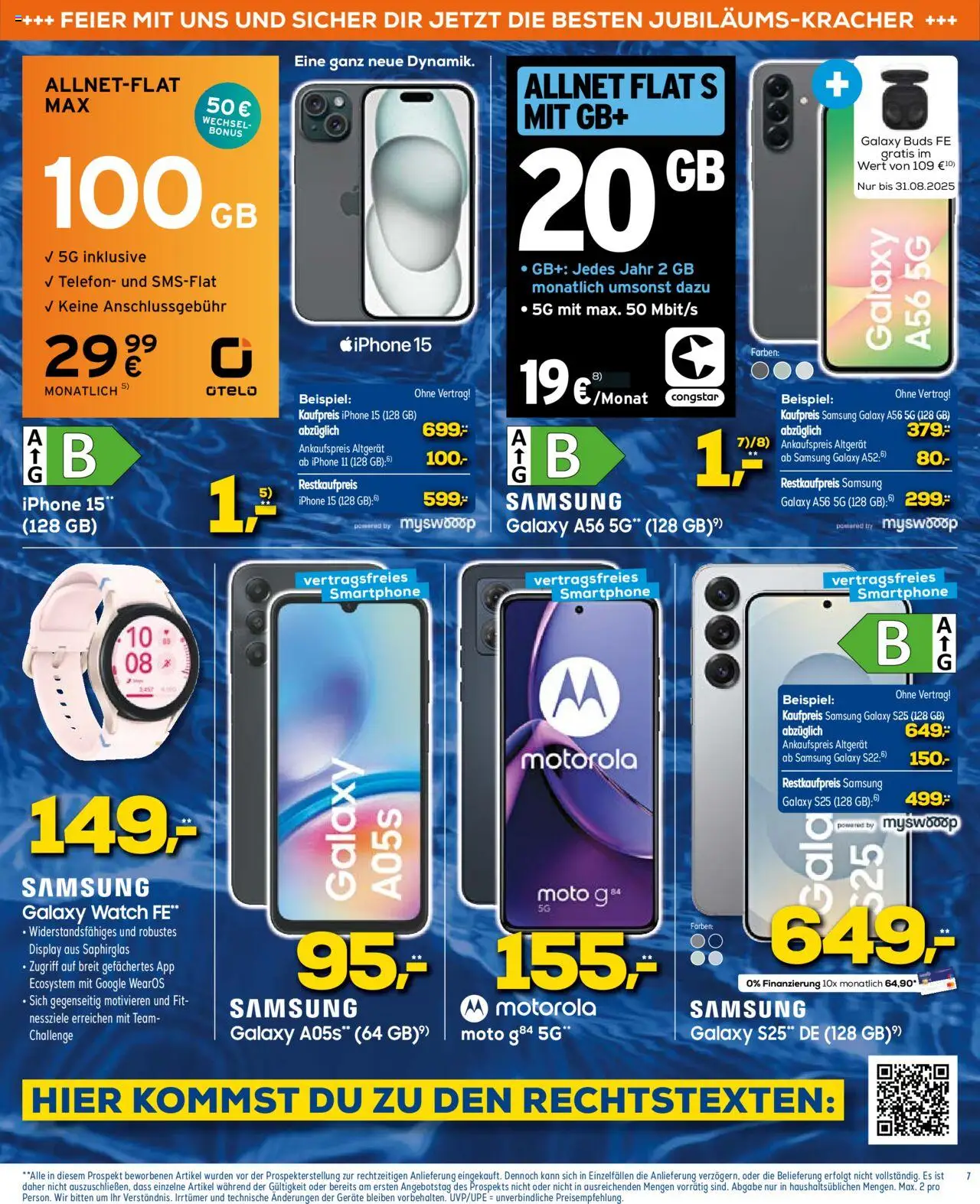 Euronics Prospekt 	 - gültig ab dem 13.08.2025 | Seite: 7 | Produkte: Samsung, Iphone, Telefon, Smartphone