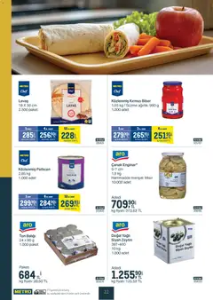 04.03.2026 tarihinden itibaren geçerli olan Metro kataloğu önizlemesi | Sayfa: 22 | Ürünler: Biber, Kırmızı biber, Zeytin, Mısır