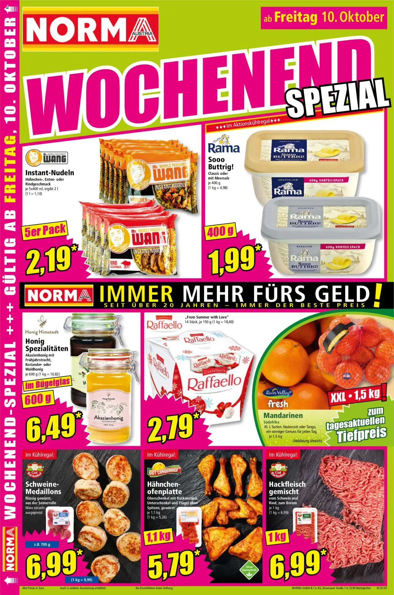 Norma Flugblatt gültig ab 06.10.2025 | Seite: 16 | Produkte: Mandarinen