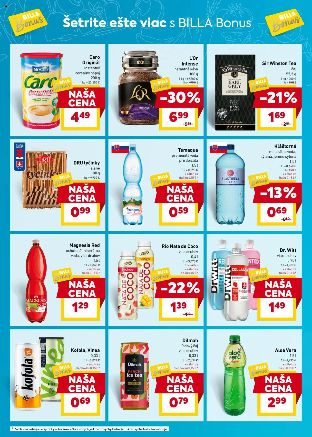 Nové Billa akcie – leták je platný od 17.09.2025 | Strana: 6 | Produkty: Čaj, Magnesia, Mango, Vinea
