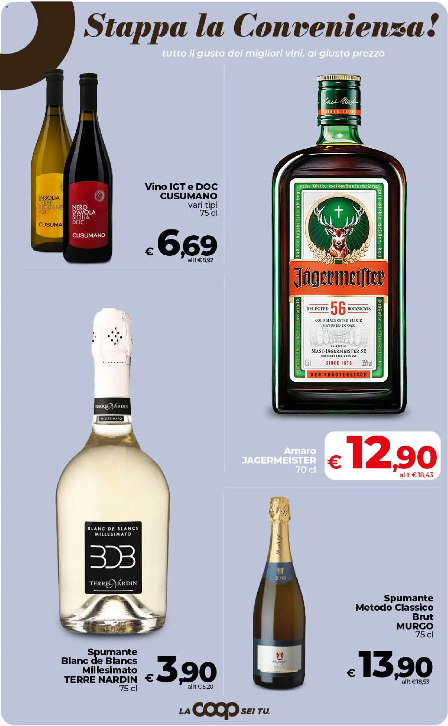 Volantino COOP del 17.04.2026 | Pagina: 31 | Prodotti: Vino, Spumante, Amaro