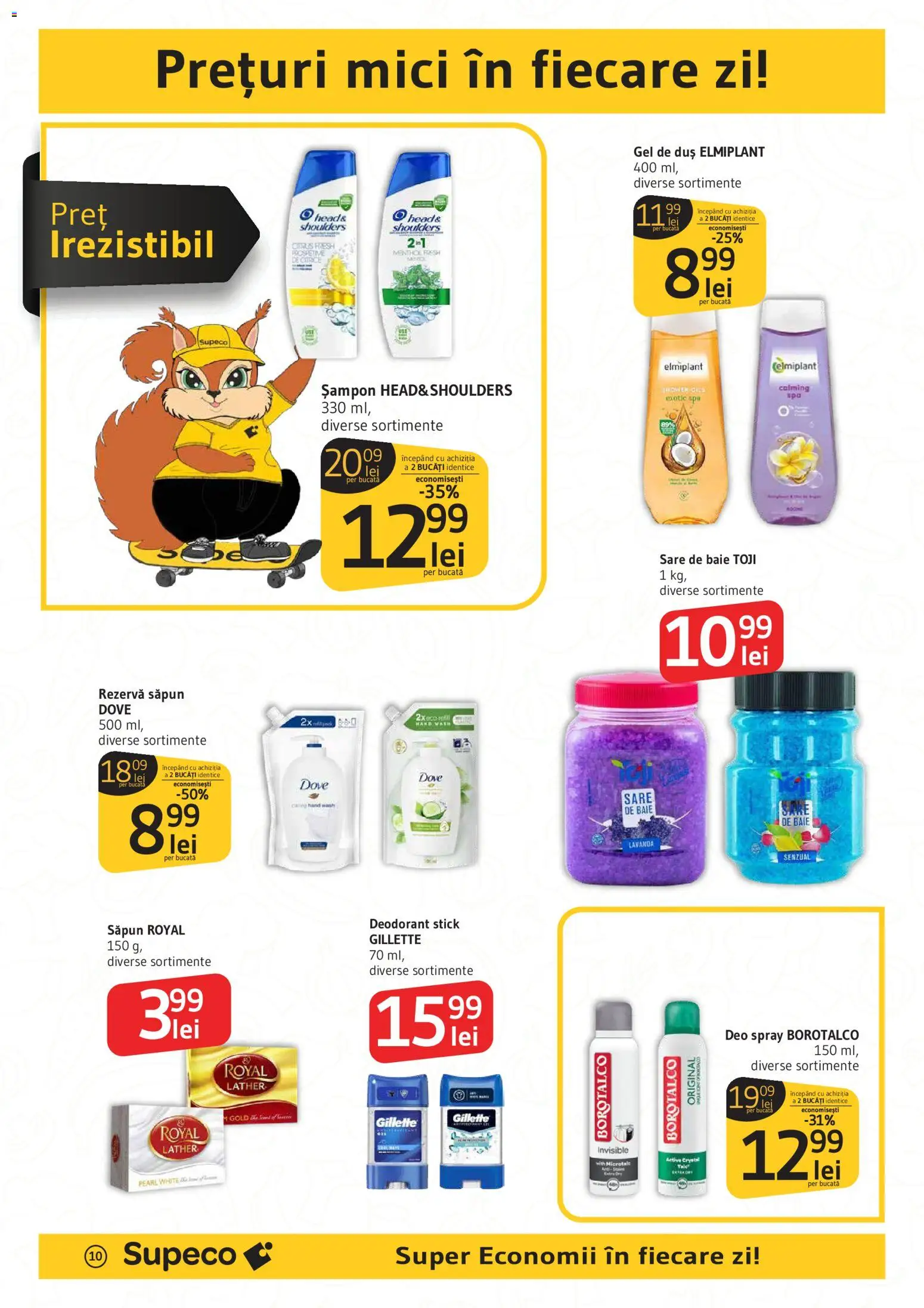 Noul catalog Supeco – valabil de la 13.11.2025 | Pagină: 10 | Produse: Sare de baie, Șampon, Gel de duș, Sare