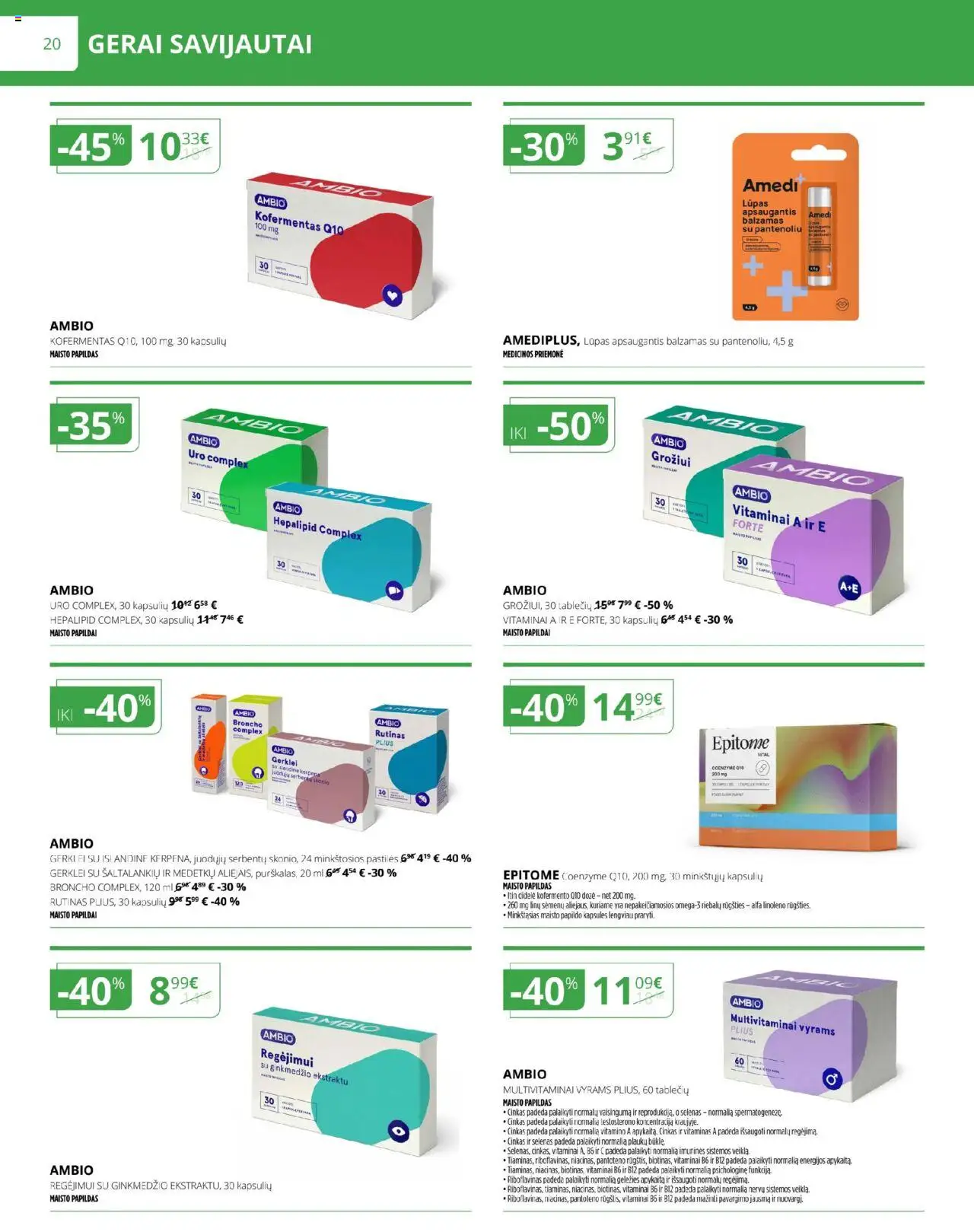 Norfa vaistinė leidinys│galioja nuo 01.08.2025 | Puslapis: 20 | Prekių: Balzamas