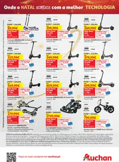 Pré-visualização Auchan - Onde o Natal acontece com a melhor tecnologia válido de 21.11.2025 | Página: 20 | Produtos: Faca, Bicicleta, Trotinete