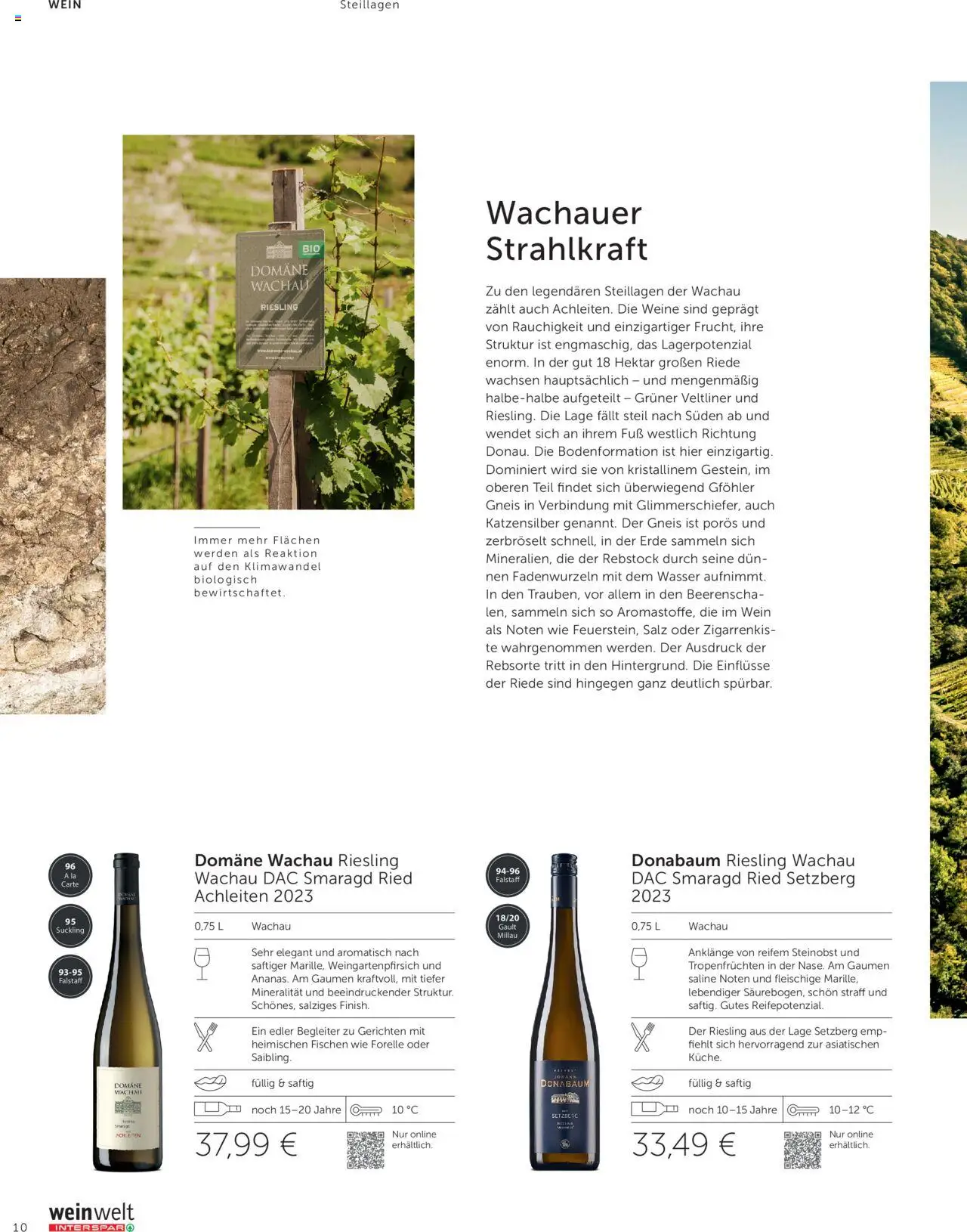 Interspar Weinwelt Magazin Ausgabe Herbst gültig ab 10.09.2025 | Seite: 10 | Produkte: Wasser, Salz, Wein