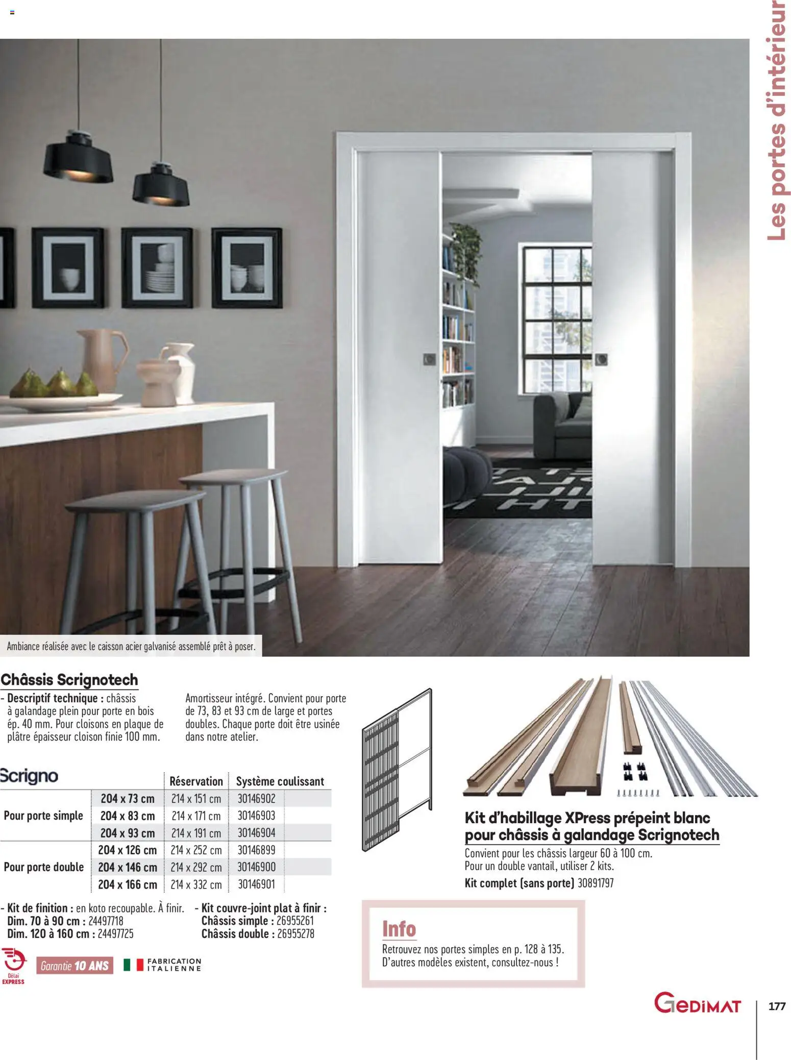 {H1} | Page: 177 | Produits: Plâtre, Porte, Portes